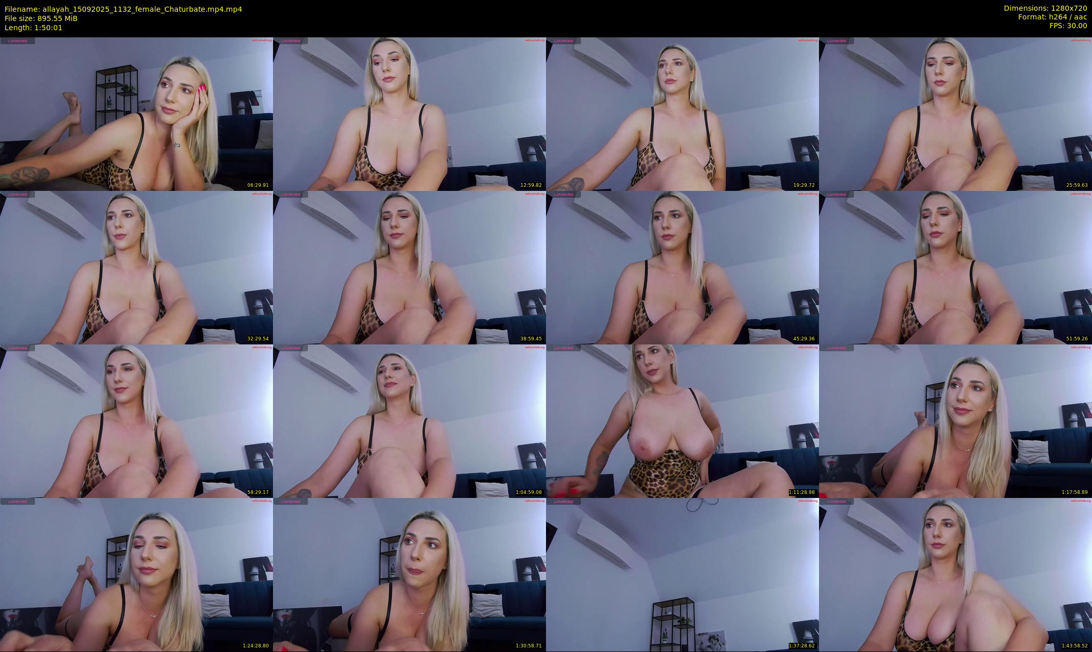 allayah — 111 minute Chaturbate female cam show recording, 720p, Sep 15, 2025