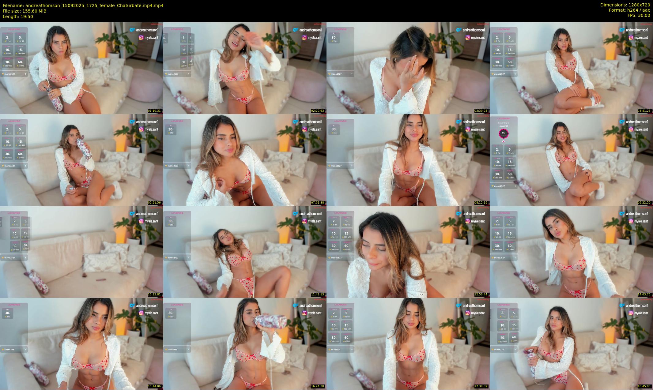 andreathomson — 20 minute Chaturbate female cam show recording, 720p, Sep 15, 2025