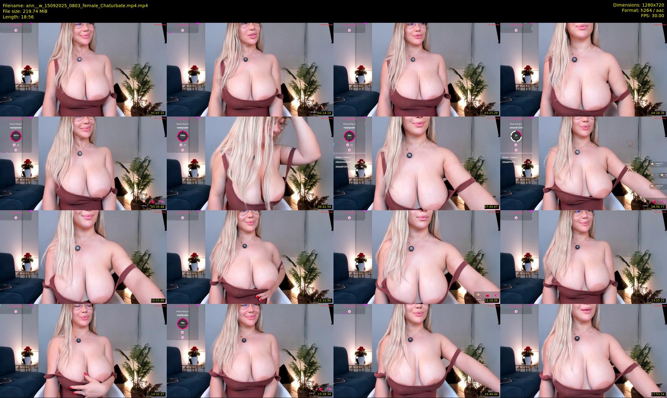 ann__w — 19 minute Chaturbate female cam show recording, 720p, Sep 15, 2025