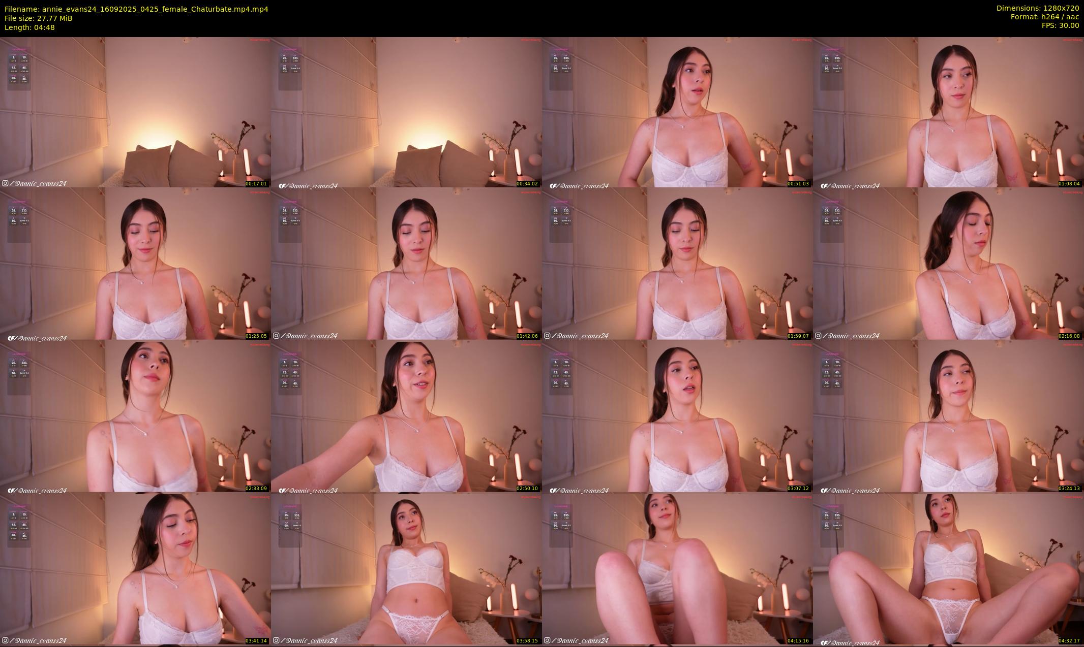 annie_evans24 — 5 minute Chaturbate female cam show recording, 720p, Sep 16, 2025