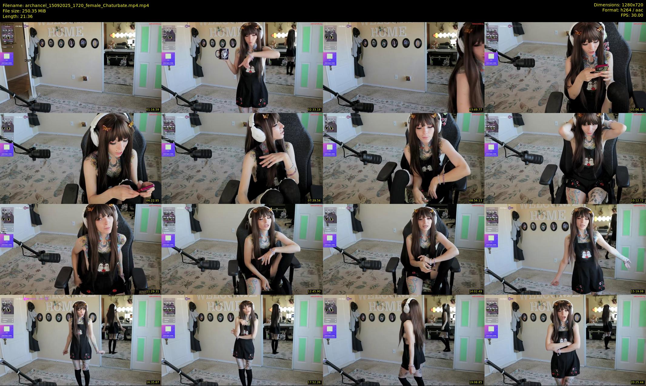 archancel — 22 minute Chaturbate female cam show recording, 720p, Sep 15, 2025