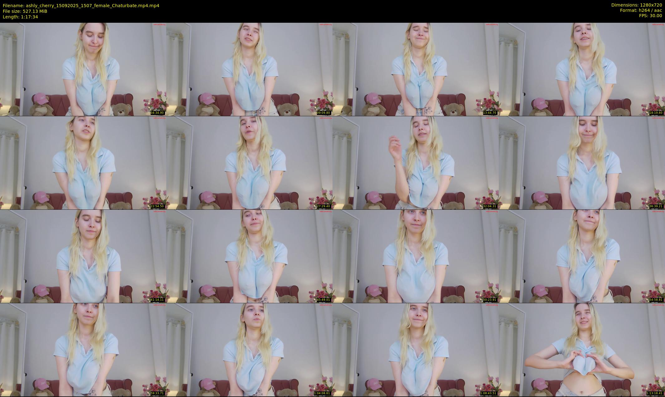 ashly_cherry — 78 minute Chaturbate female cam show recording, 720p, Sep 15, 2025
