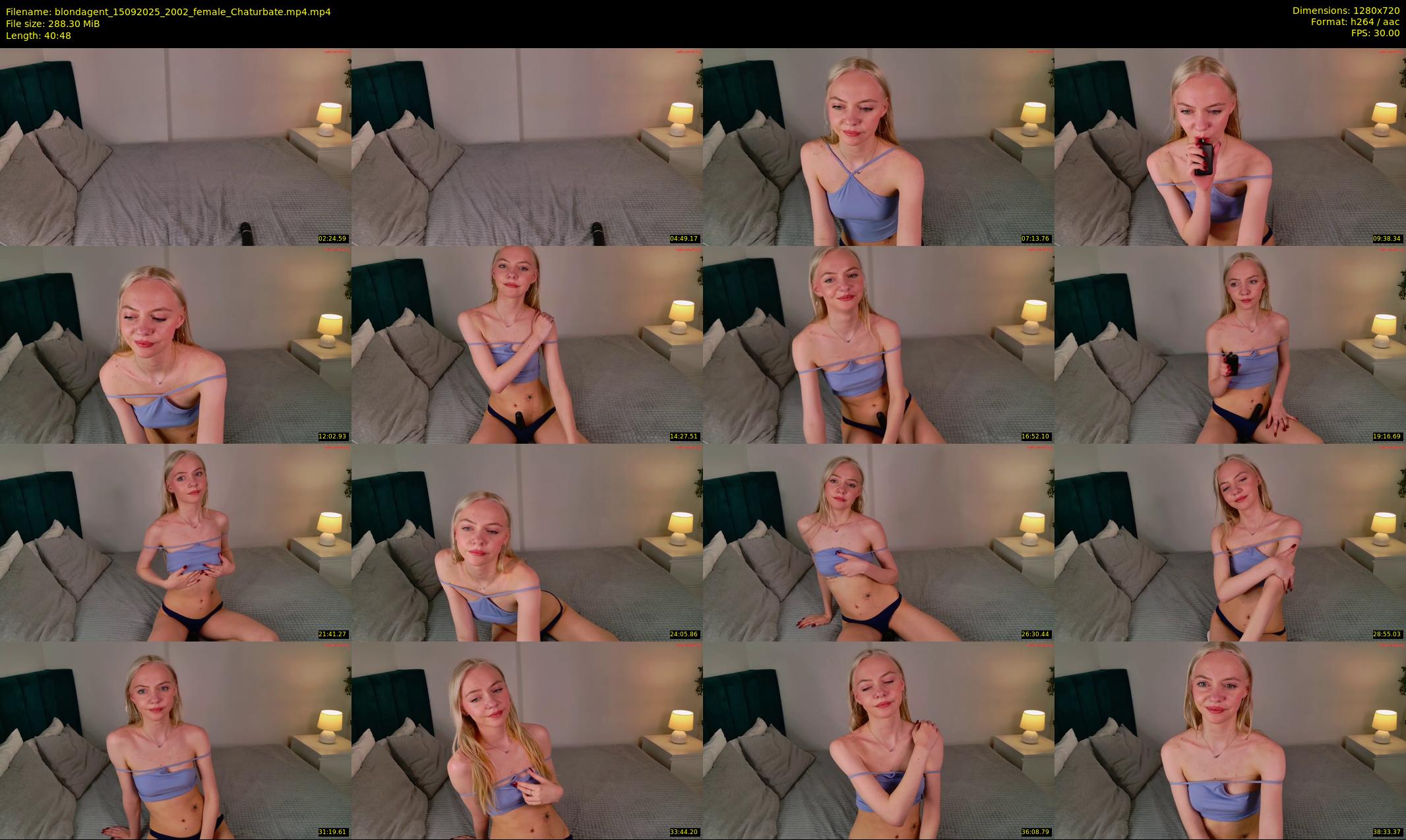 blondagent — 41 minute Chaturbate female cam show recording, 720p, Sep 15, 2025
