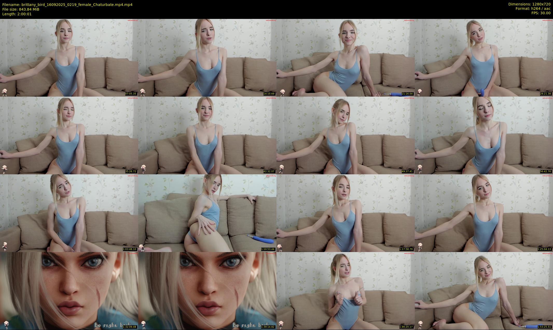 brittany_bird — 121 minute Chaturbate female cam show recording, 720p, Sep 16, 2025