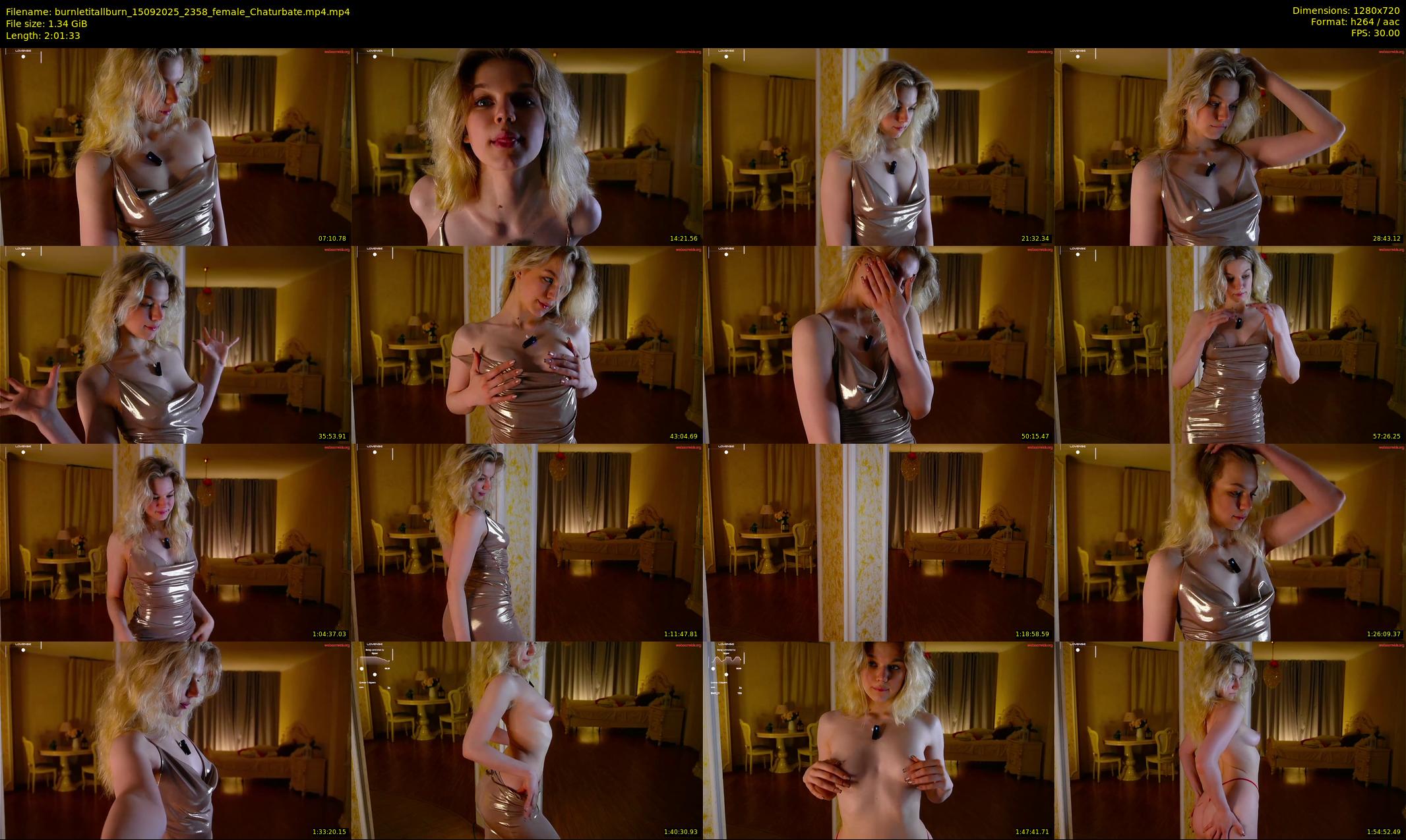 burnletitallburn — 122 minute Chaturbate female cam show recording, 720p, Sep 15, 2025