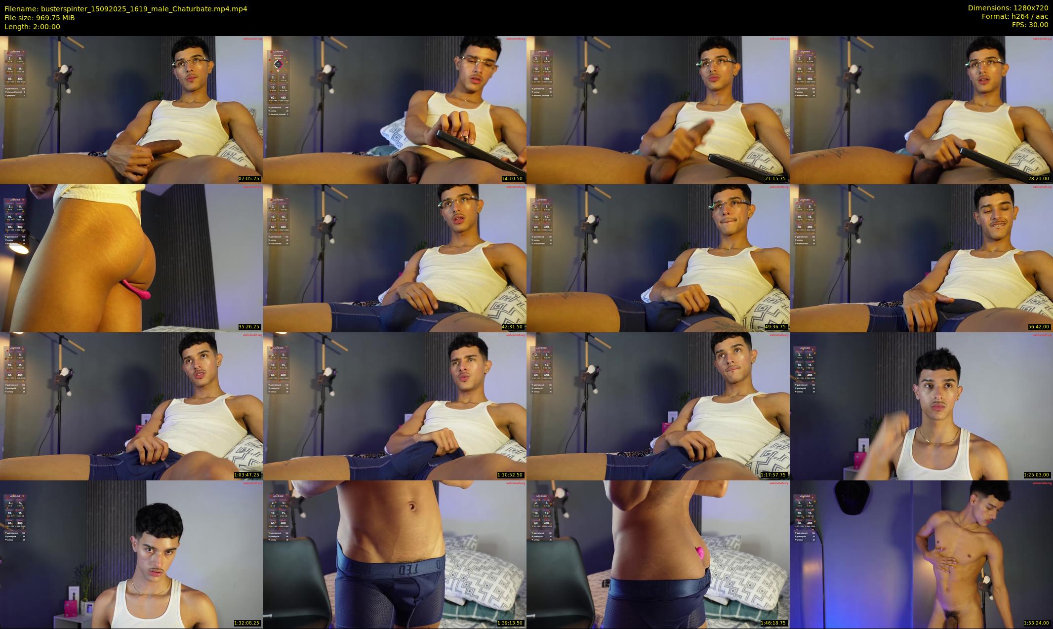 busterspinter — 120 minute Chaturbate male cam show recording, 720p, Sep 15, 2025