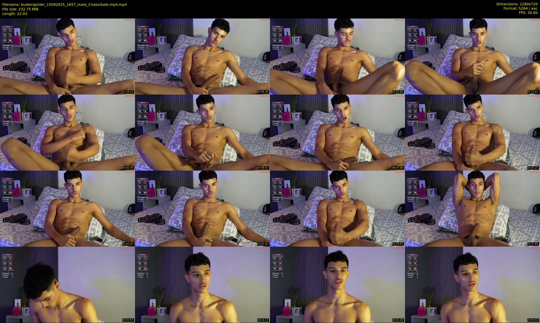 busterspinter — 23 minute Chaturbate male cam show recording, 720p, Sep 15, 2025