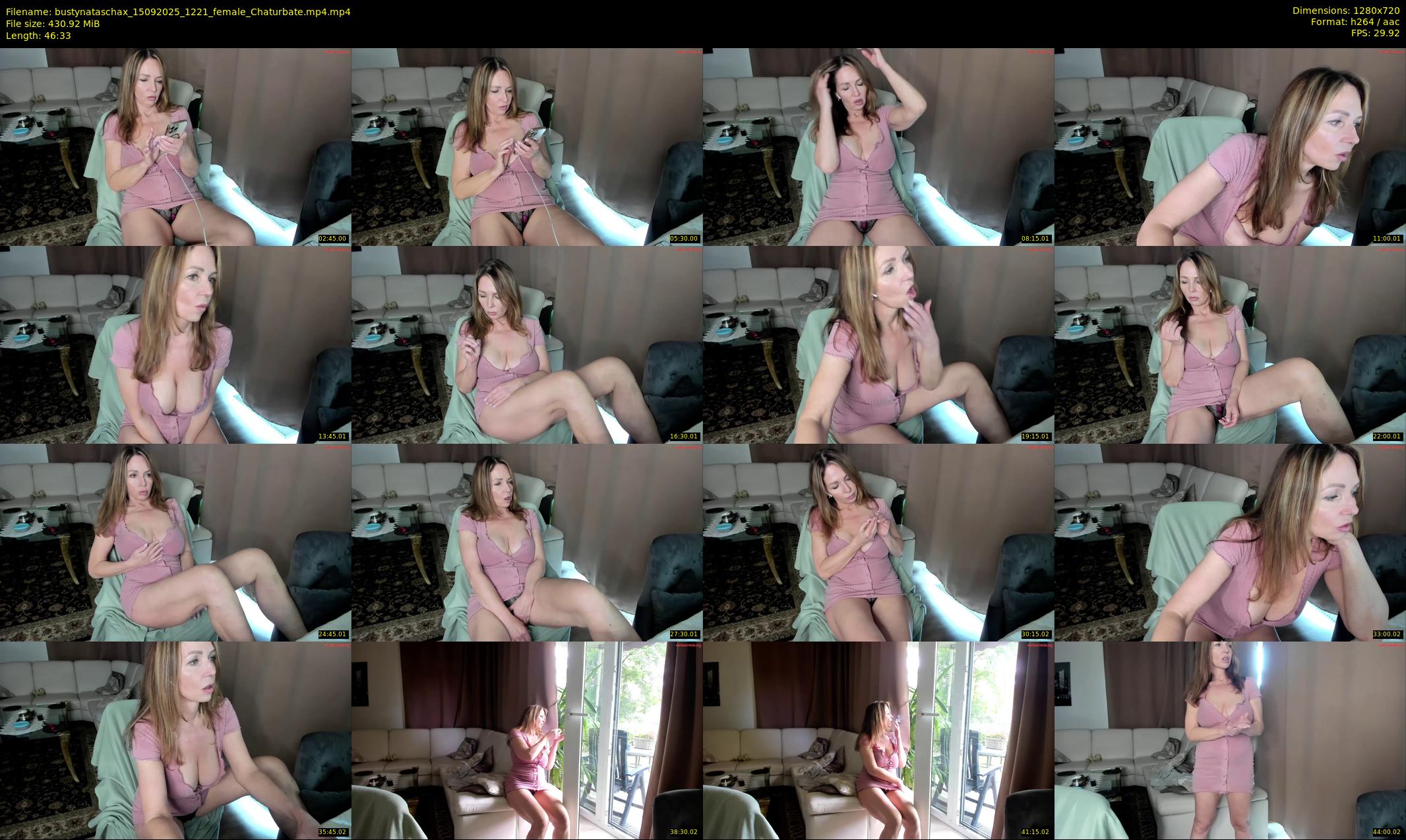 bustynataschax — 47 minute Chaturbate female cam show recording, 720p, Sep 15, 2025