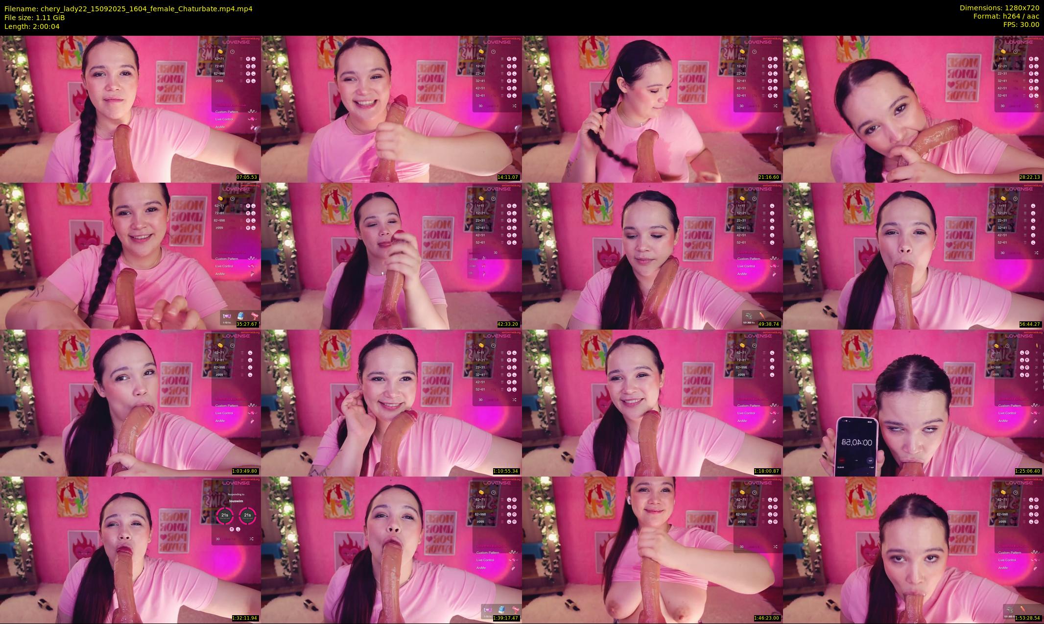 chery_lady22 — 121 minute Chaturbate female cam show recording, 720p, Sep 15, 2025