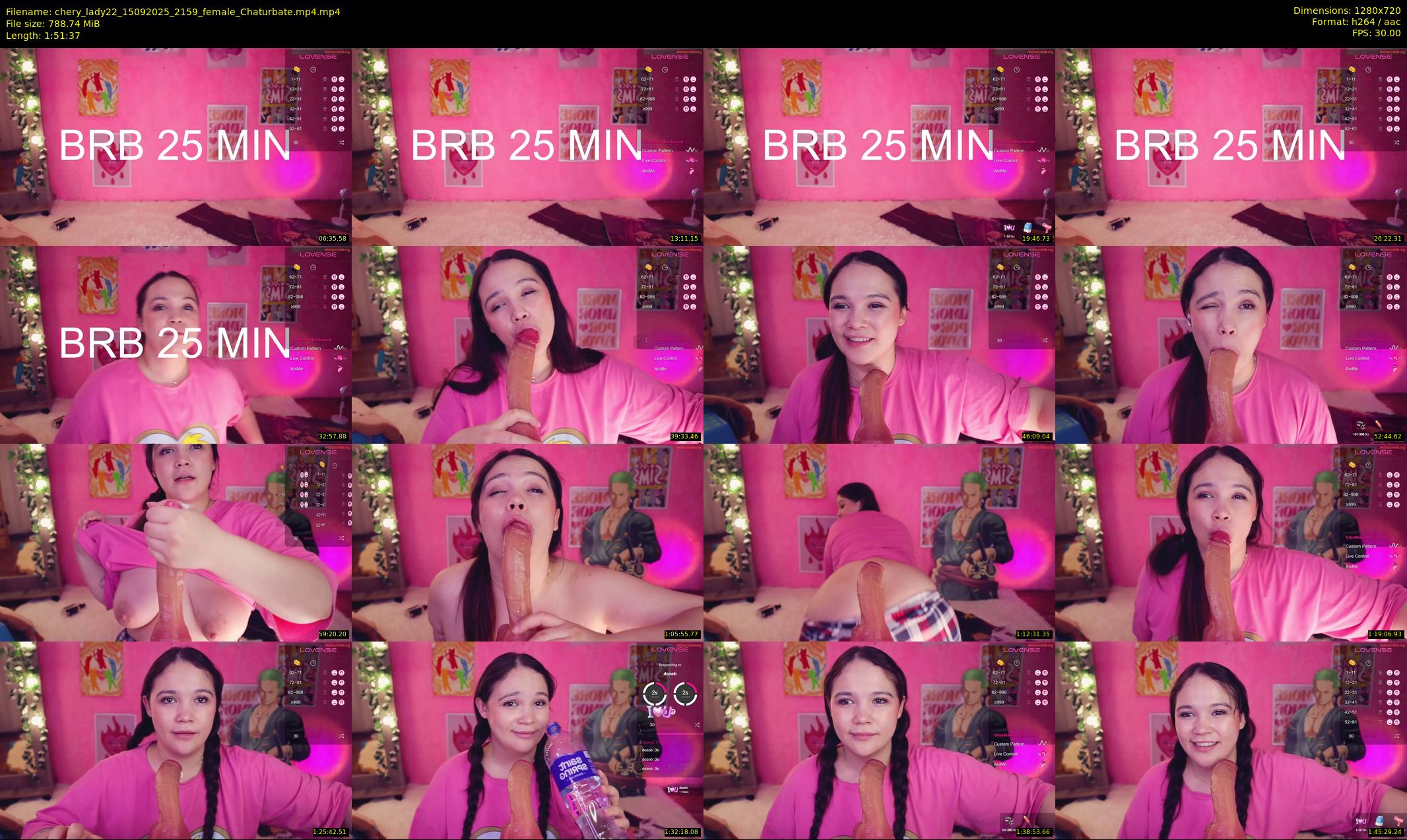 chery_lady22 — 112 minute Chaturbate female cam show recording, 720p, Sep 15, 2025