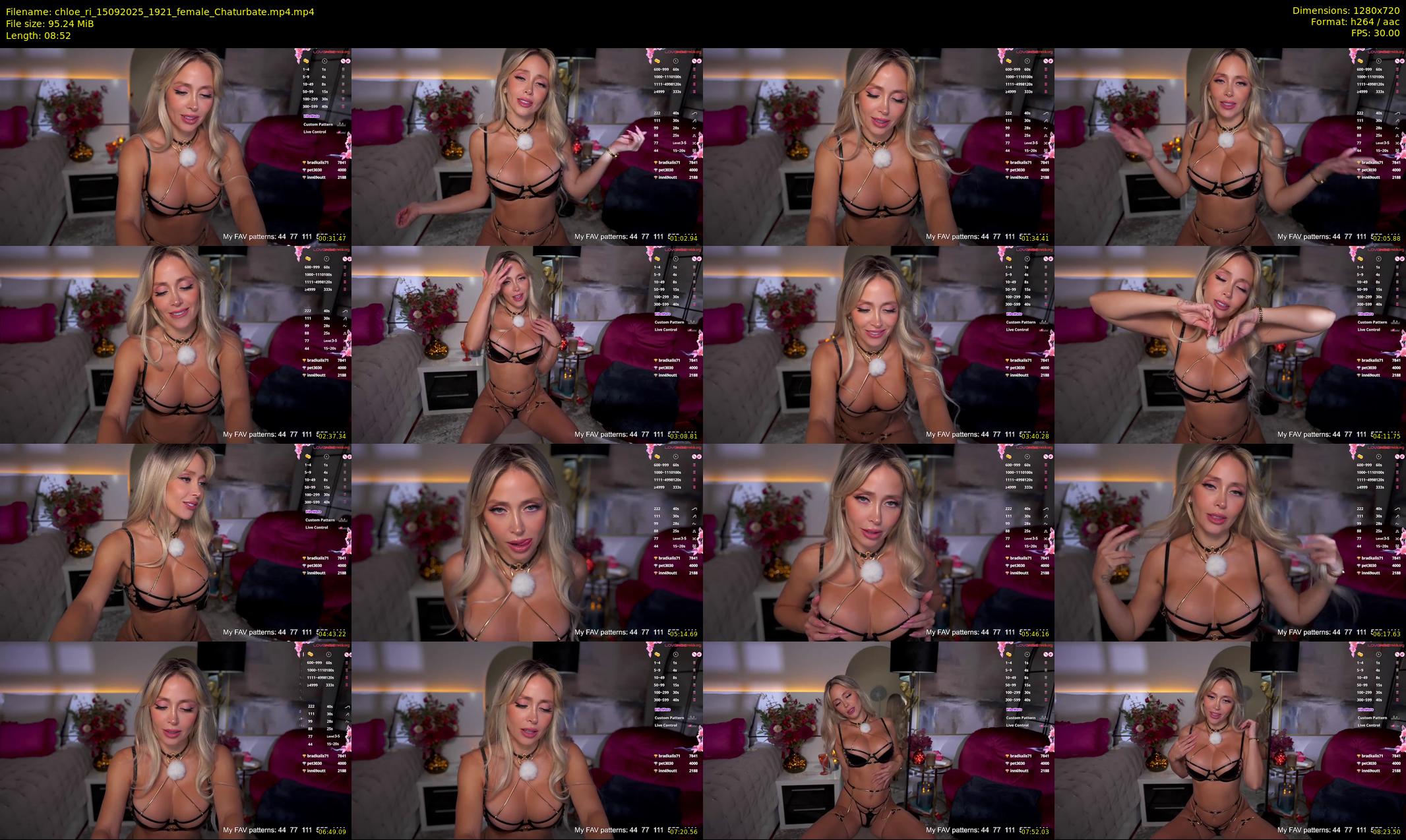chloe_ri — 9 minute Chaturbate female cam show recording, 720p, Sep 15, 2025