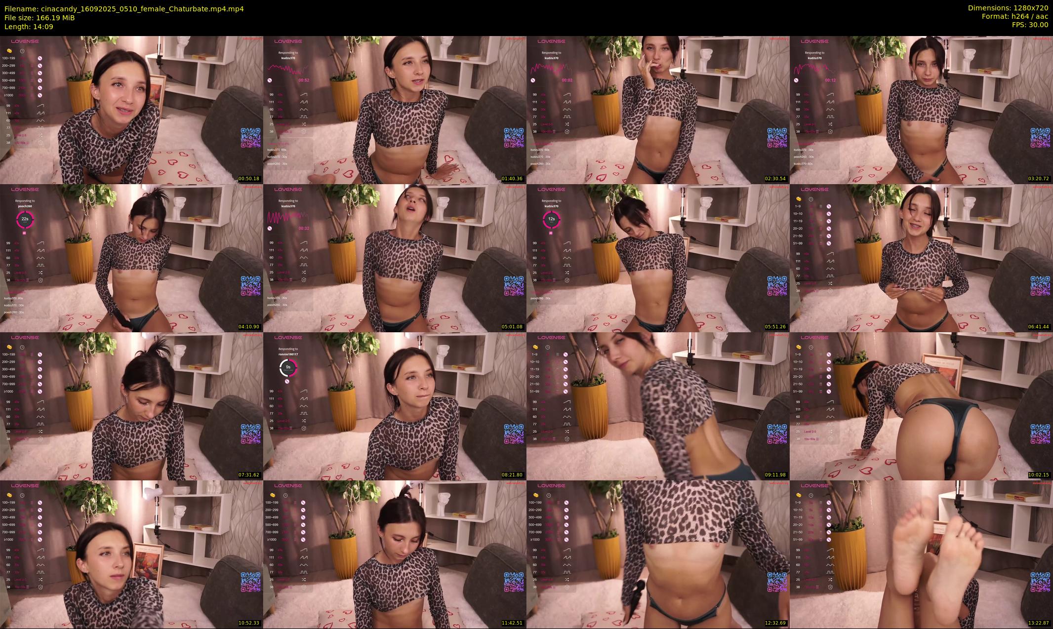 cinacandy — 15 minute Chaturbate female cam show recording, 720p, Sep 16, 2025
