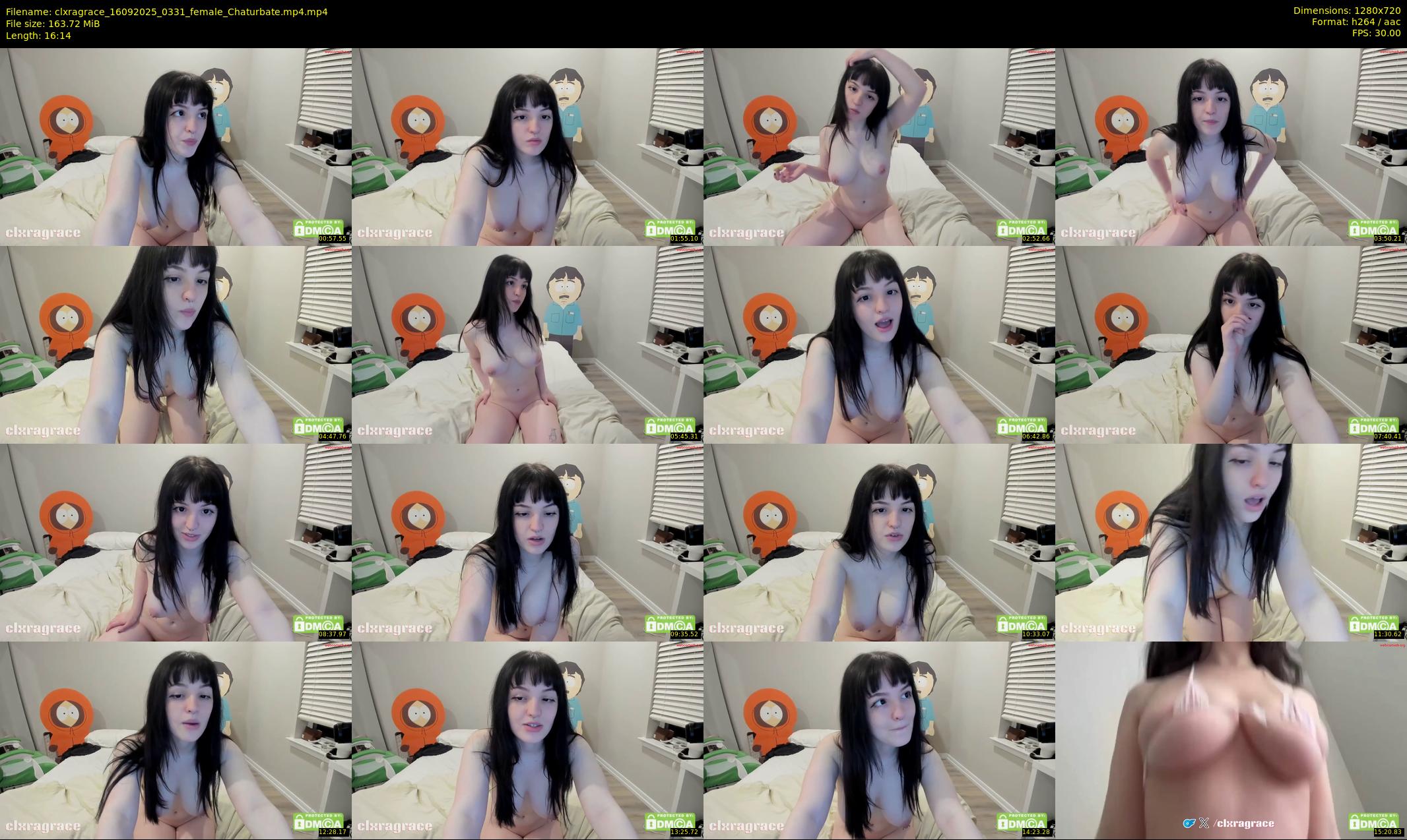 clxragrace — 17 minute Chaturbate female cam show recording, 720p, Sep 16, 2025