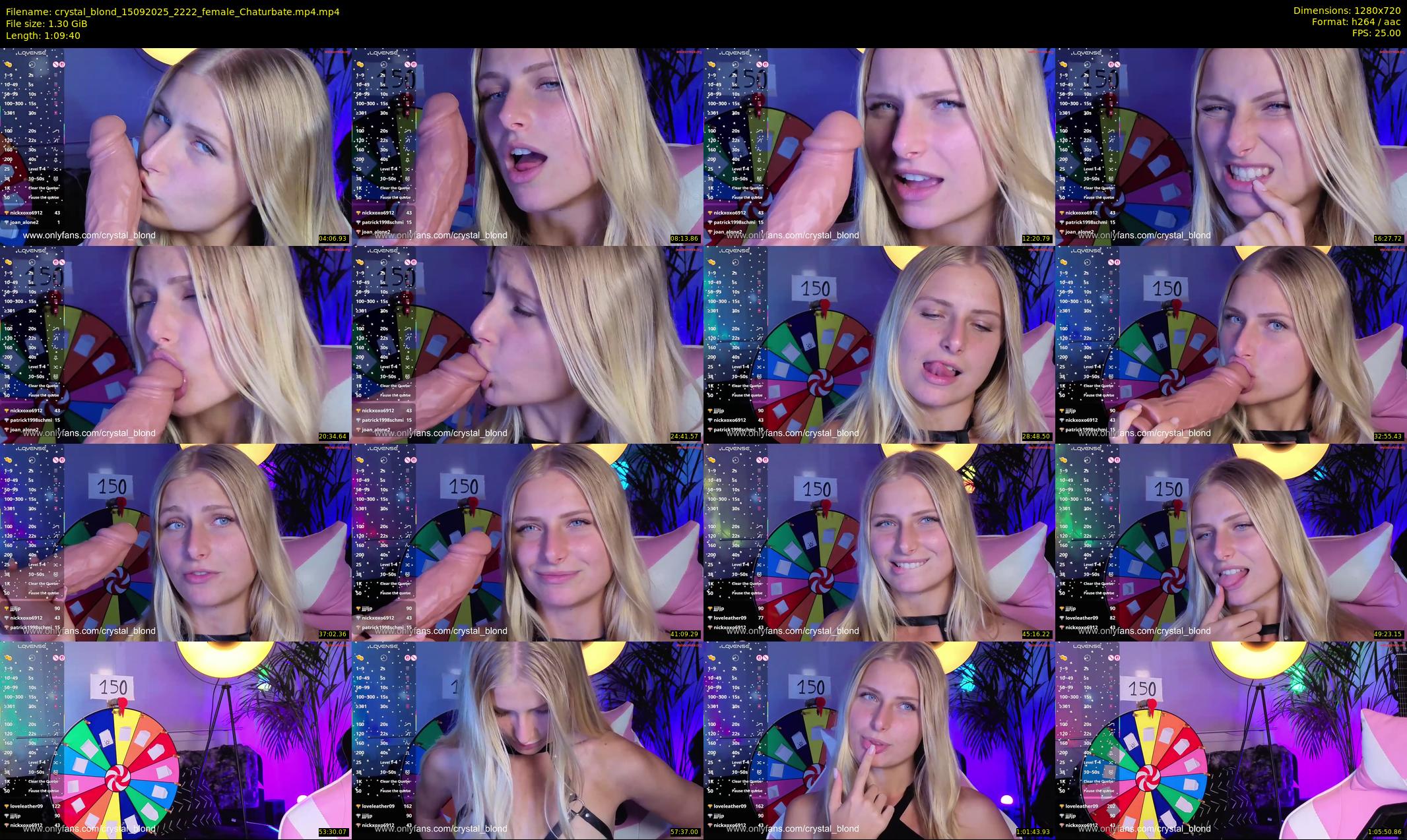 crystal_blond — 70 minute Chaturbate female cam show recording, 720p, Sep 15, 2025