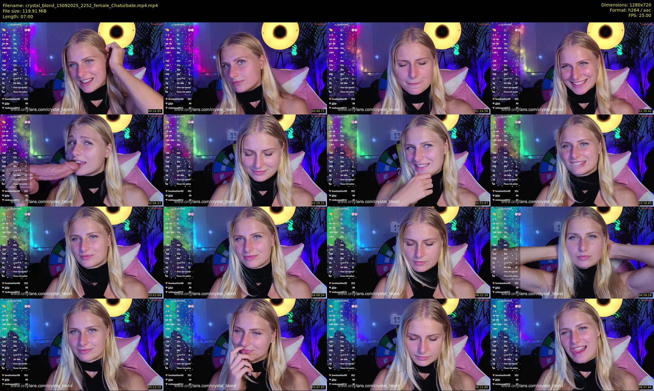 crystal_blond — 7 minute Chaturbate female cam show recording, 720p, Sep 15, 2025