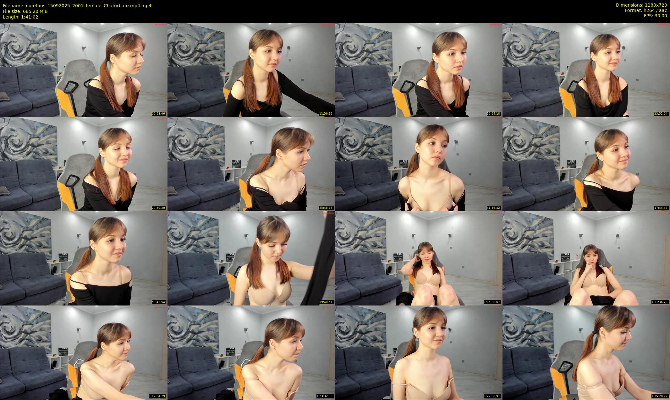 cutetous — 102 minute Chaturbate female cam show recording, 720p, Sep 15, 2025