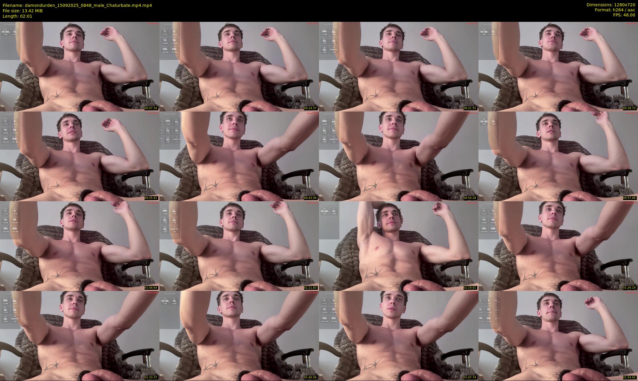 damondurden — 3 minute Chaturbate male cam show recording, 720p, Sep 15, 2025