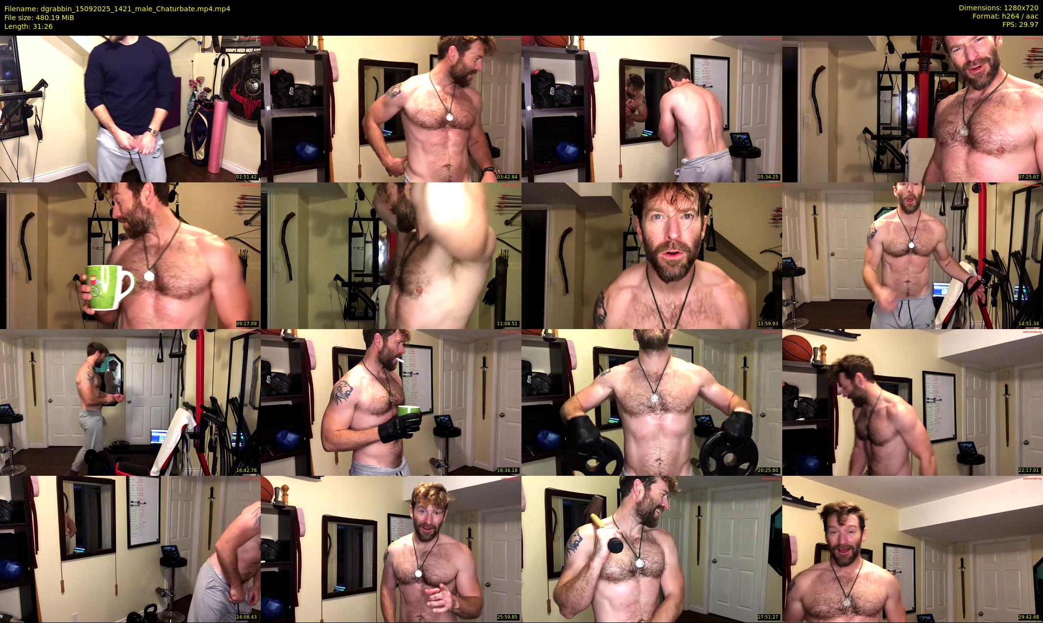 dgrabbin — 32 minute Chaturbate male cam show recording, 720p, Sep 15, 2025
