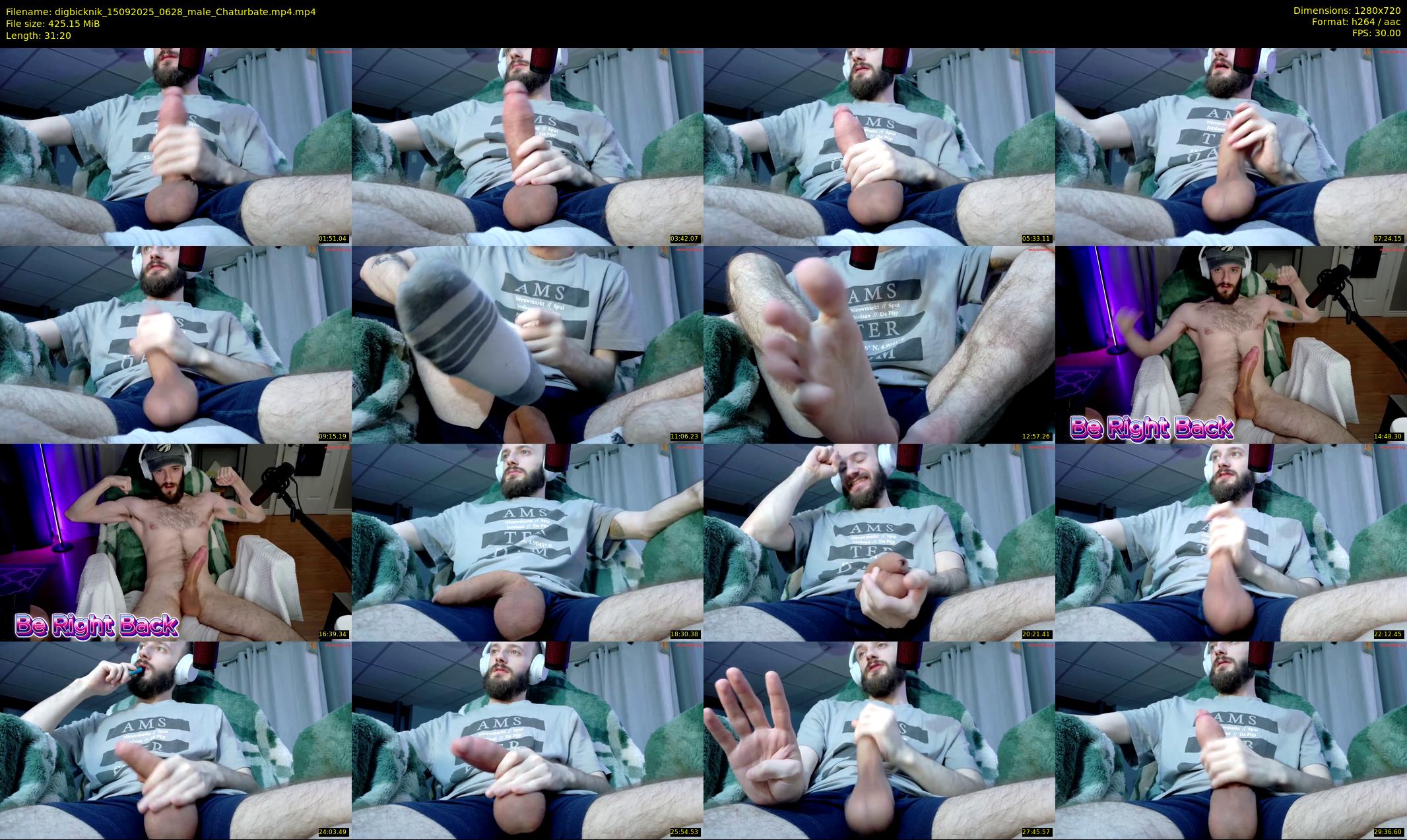 digbicknik — 32 minute Chaturbate male cam show recording, 720p, Sep 15, 2025