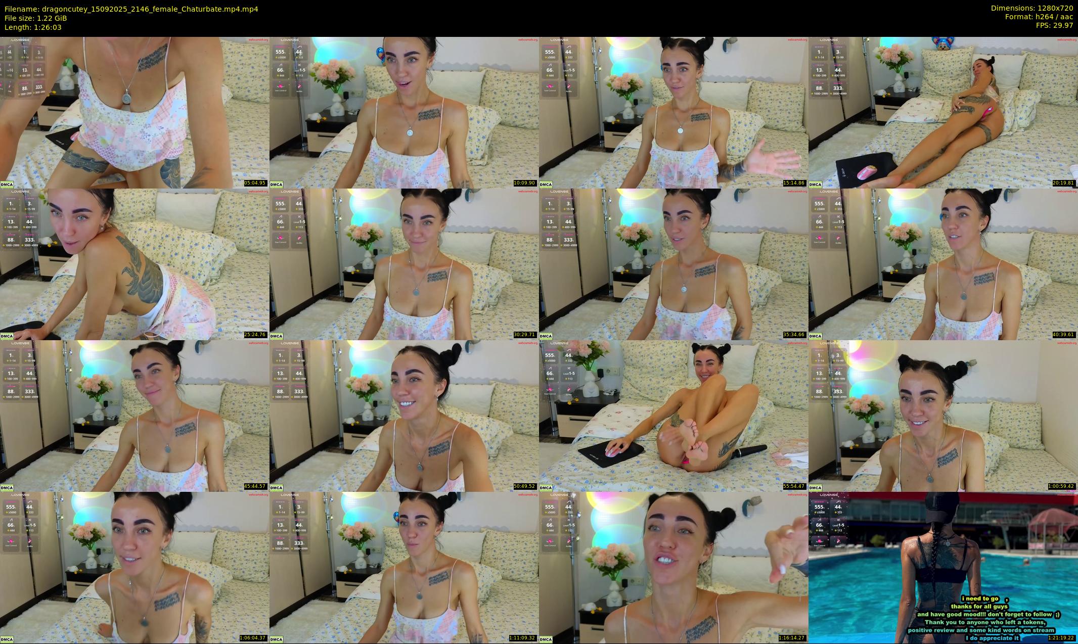dragoncutey — 87 minute Chaturbate female cam show recording, 720p, Sep 15, 2025