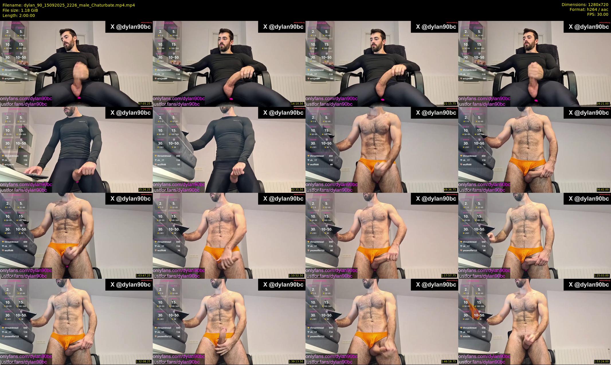 dylan_90 — 120 minute Chaturbate male cam show recording, 720p, Sep 15, 2025