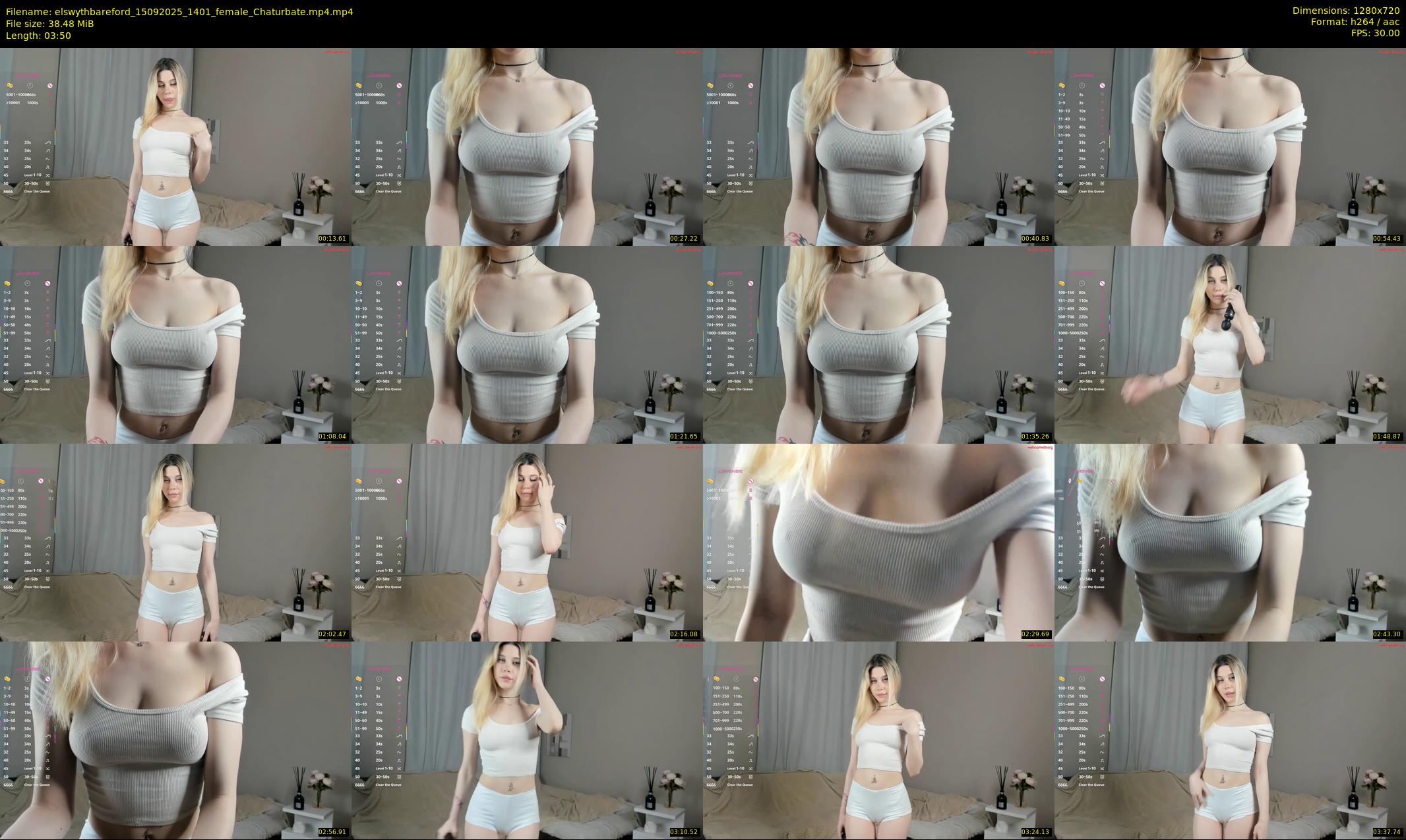 elswythbareford — 4 minute Chaturbate female cam show recording, 720p, Sep 15, 2025
