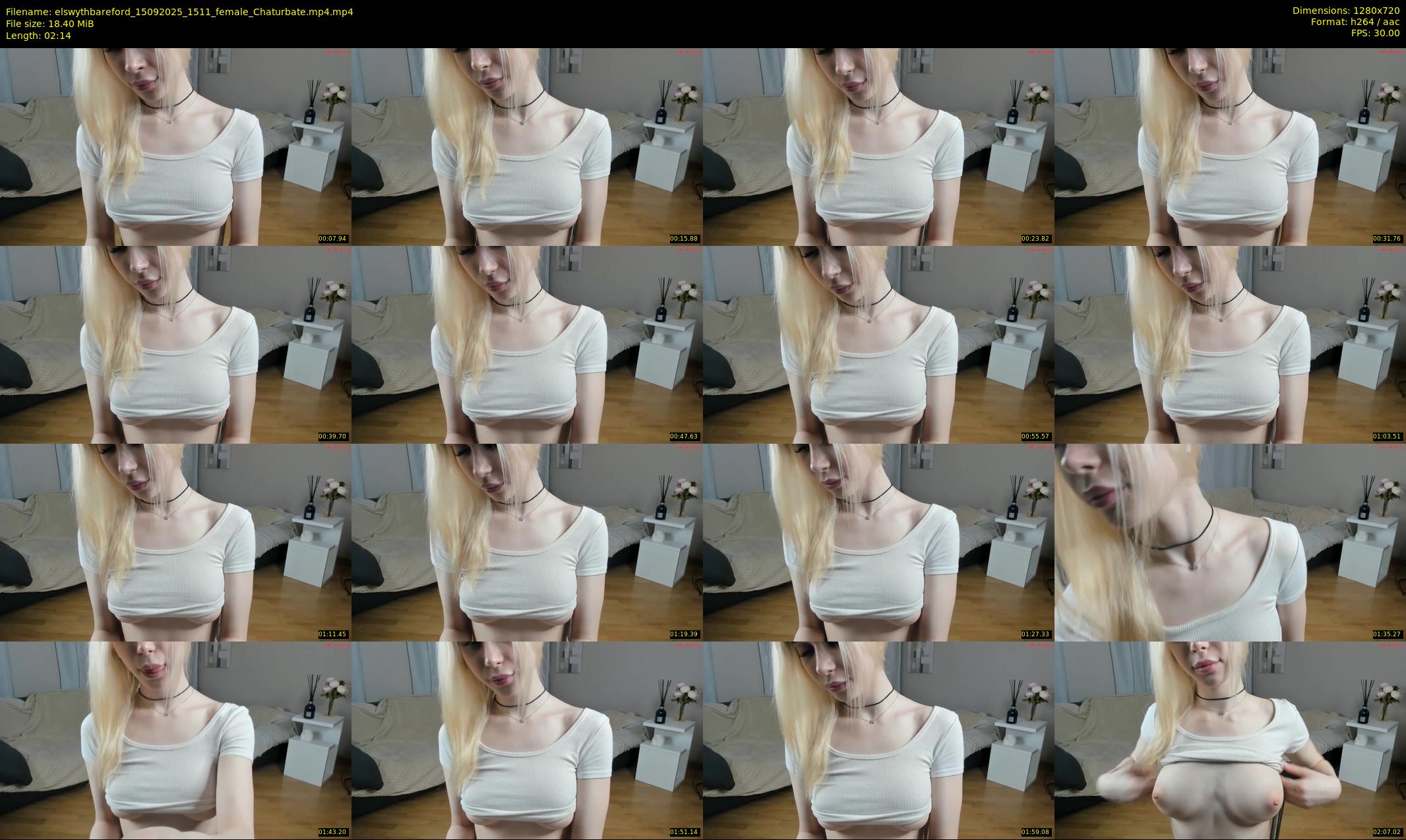 elswythbareford — 3 minute Chaturbate female cam show recording, 720p, Sep 15, 2025