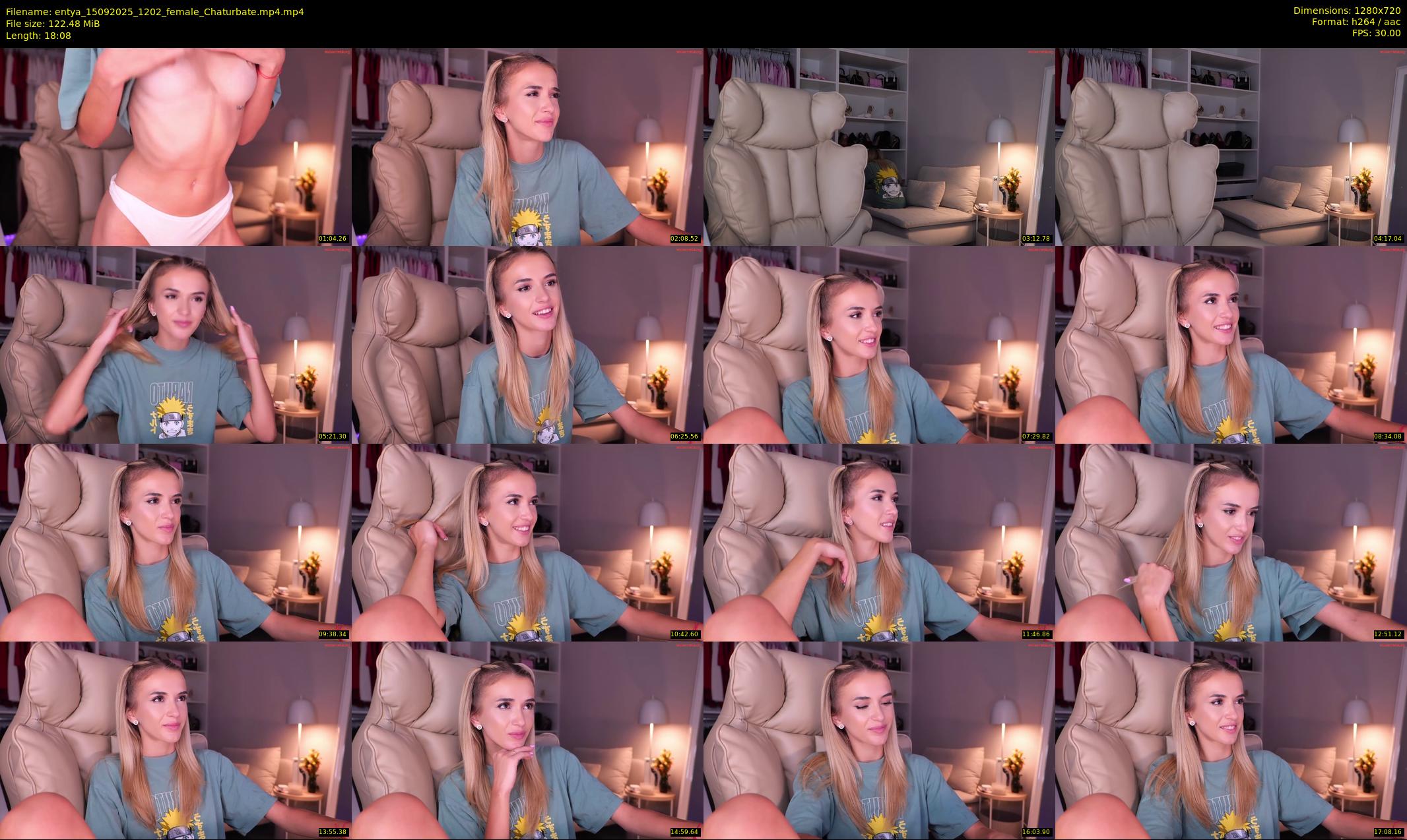 entya — 19 minute Chaturbate female cam show recording, 720p, Sep 15, 2025