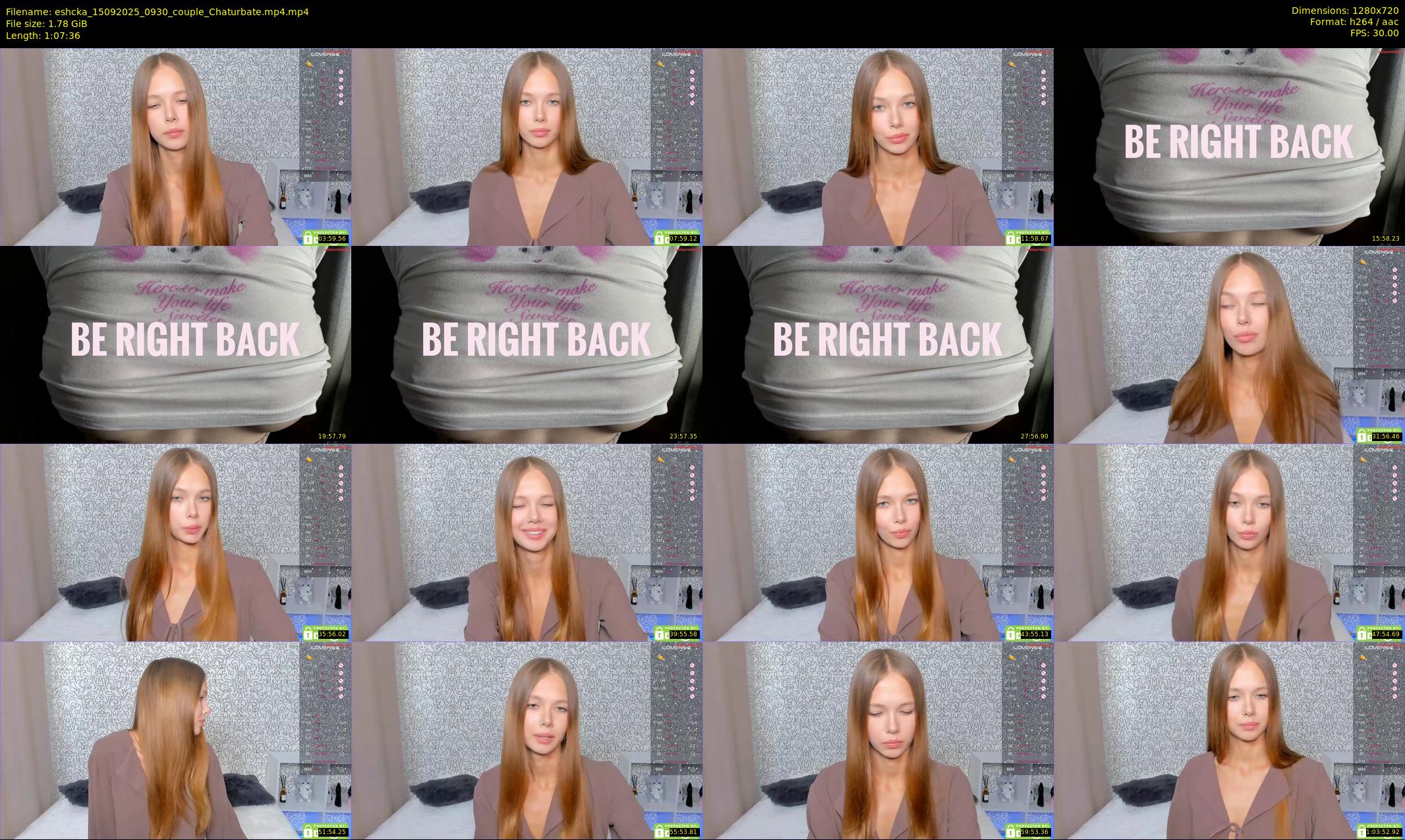 eshcka — 68 minute Chaturbate couple cam show recording, 720p, Sep 15, 2025