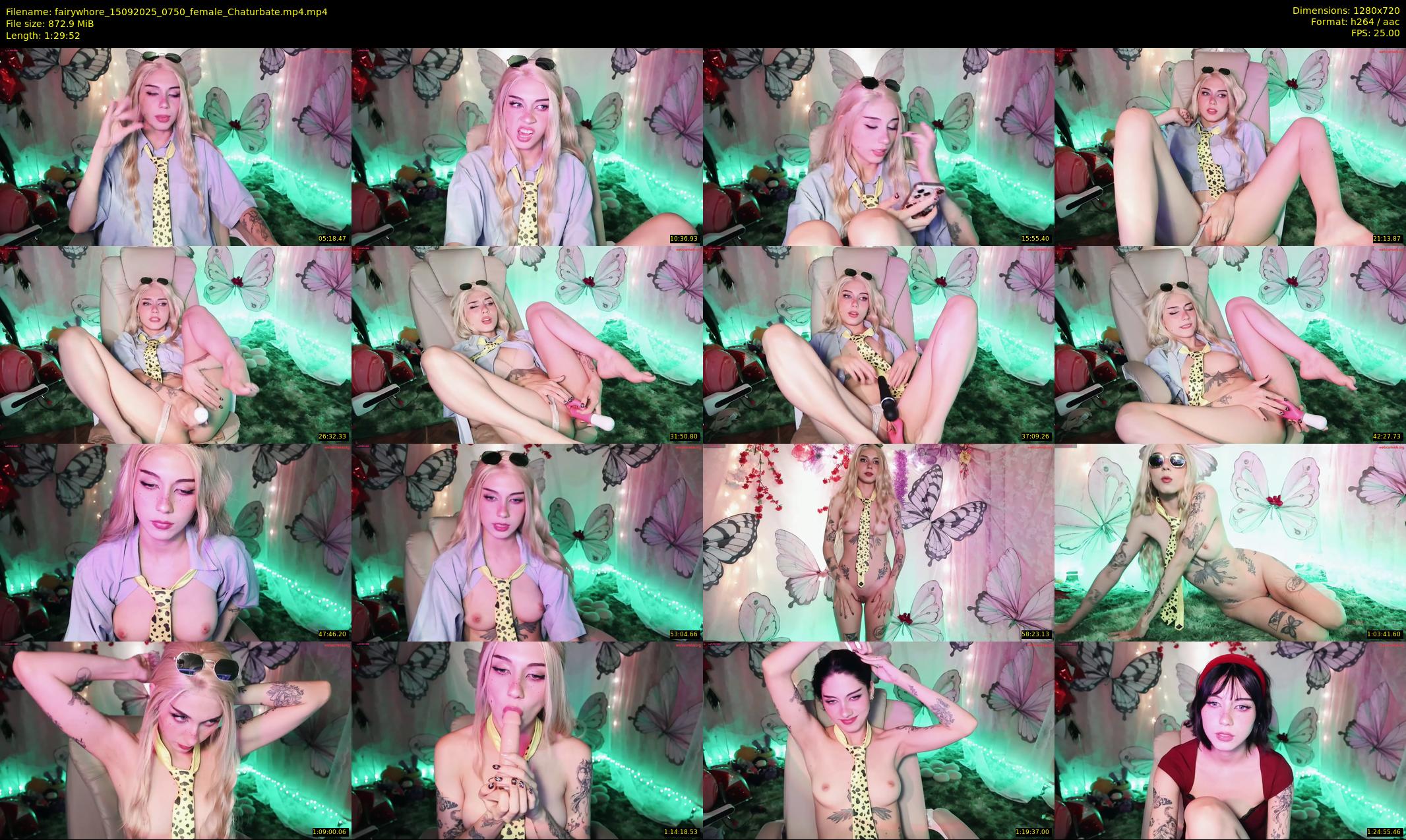 fairywhore — 90 minute Chaturbate female cam show recording, 720p, Sep 15, 2025