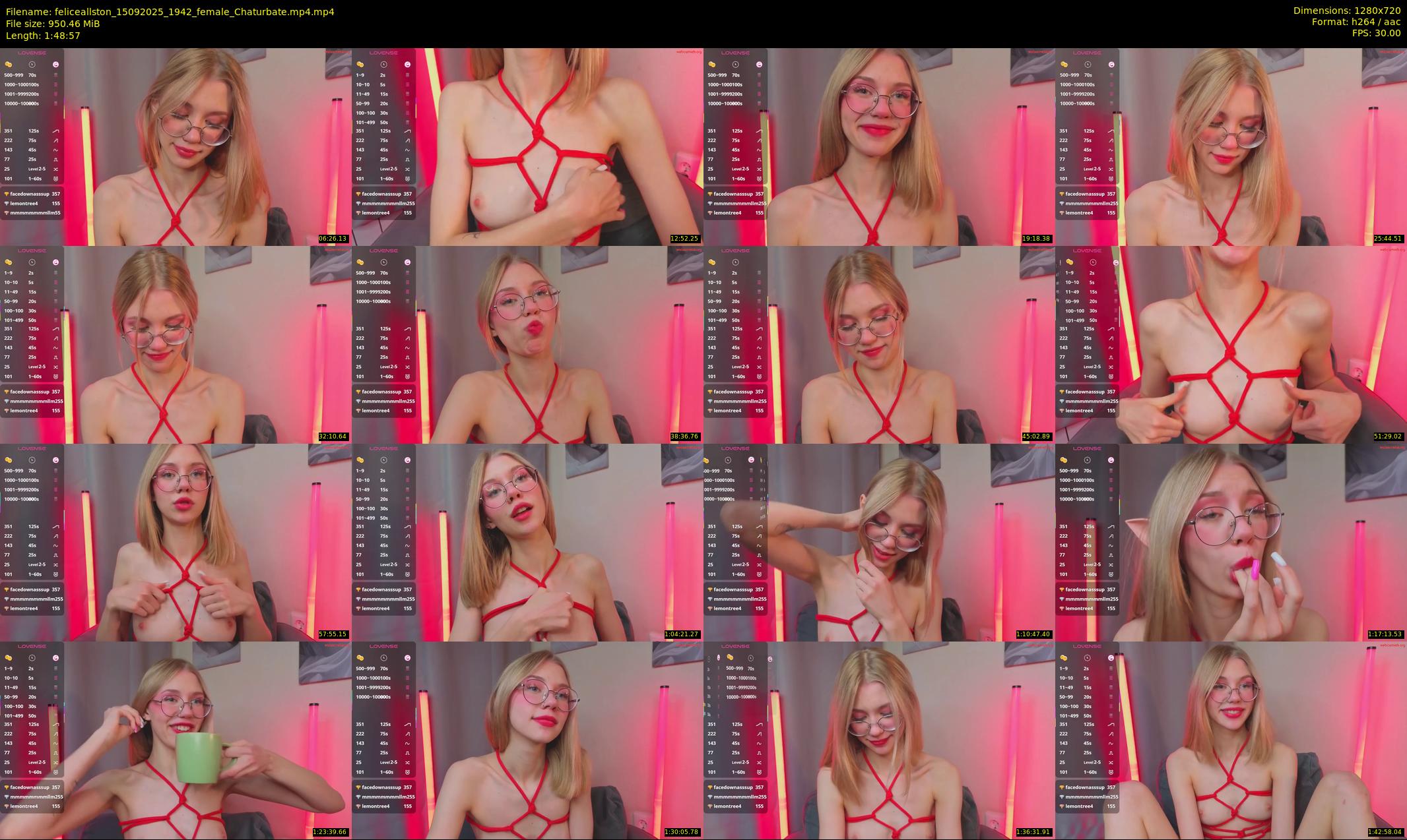 feliceallston — 109 minute Chaturbate female cam show recording, 720p, Sep 15, 2025