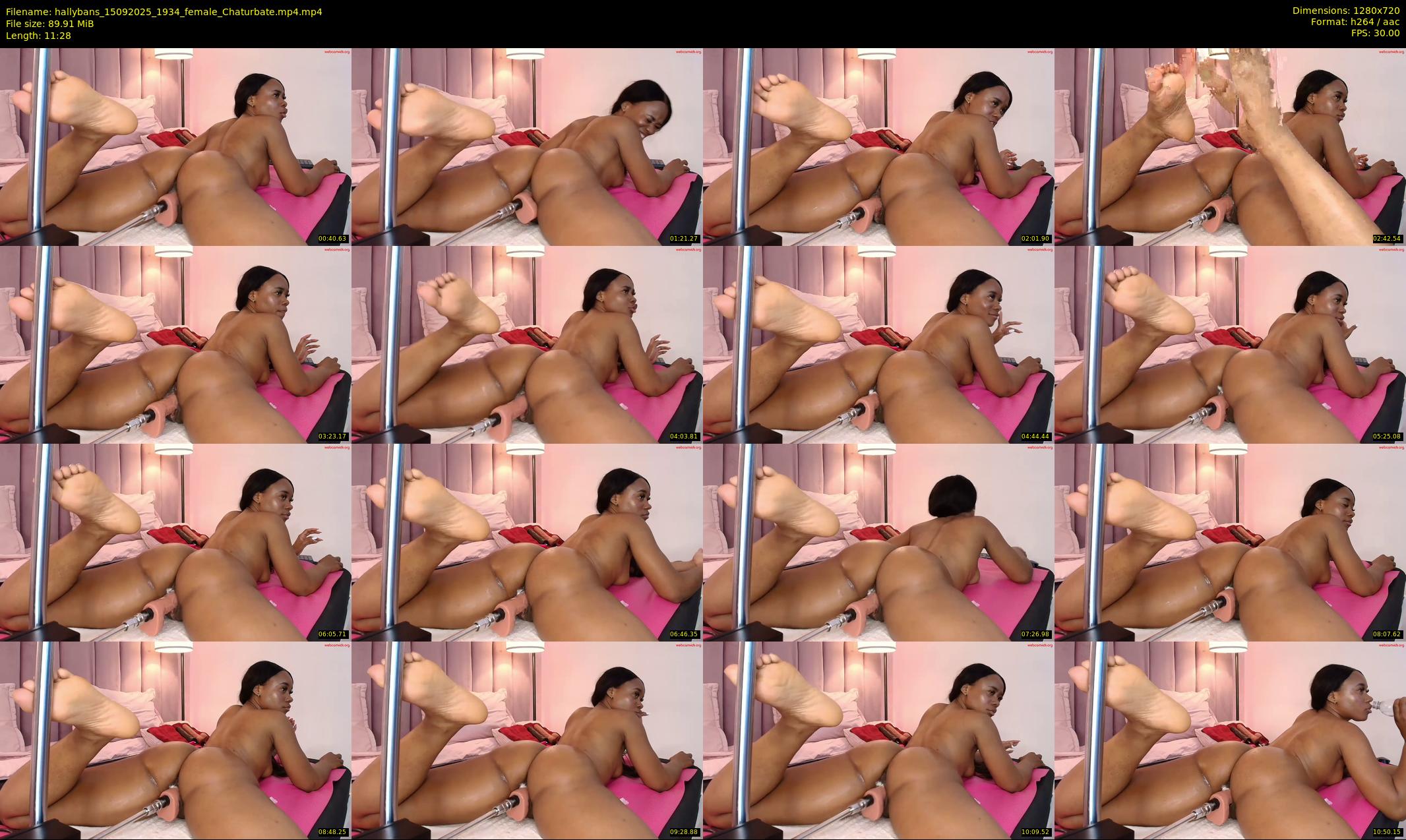 hallybans — 12 minute Chaturbate female cam show recording, 720p, Sep 15, 2025