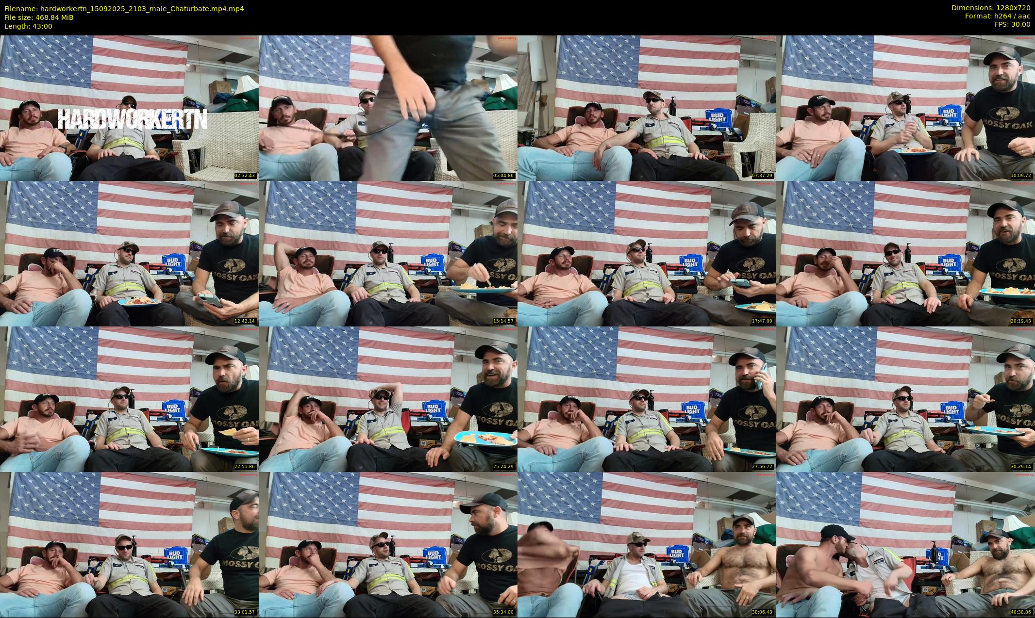 hardworkertn — 43 minute Chaturbate male cam show recording, 720p, Sep 15, 2025
