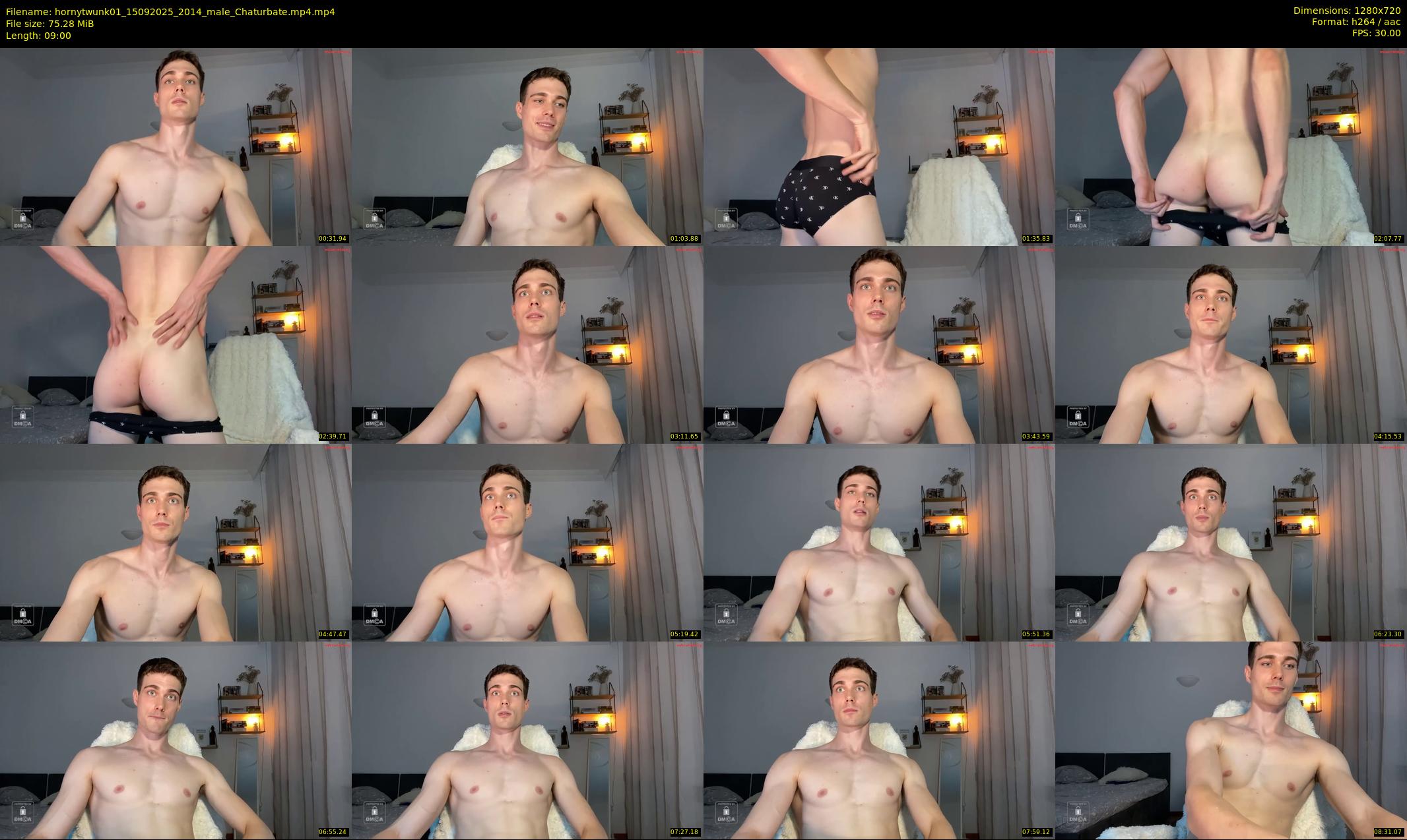 hornytwunk01 — 9 minute Chaturbate male cam show recording, 720p, Sep 15, 2025