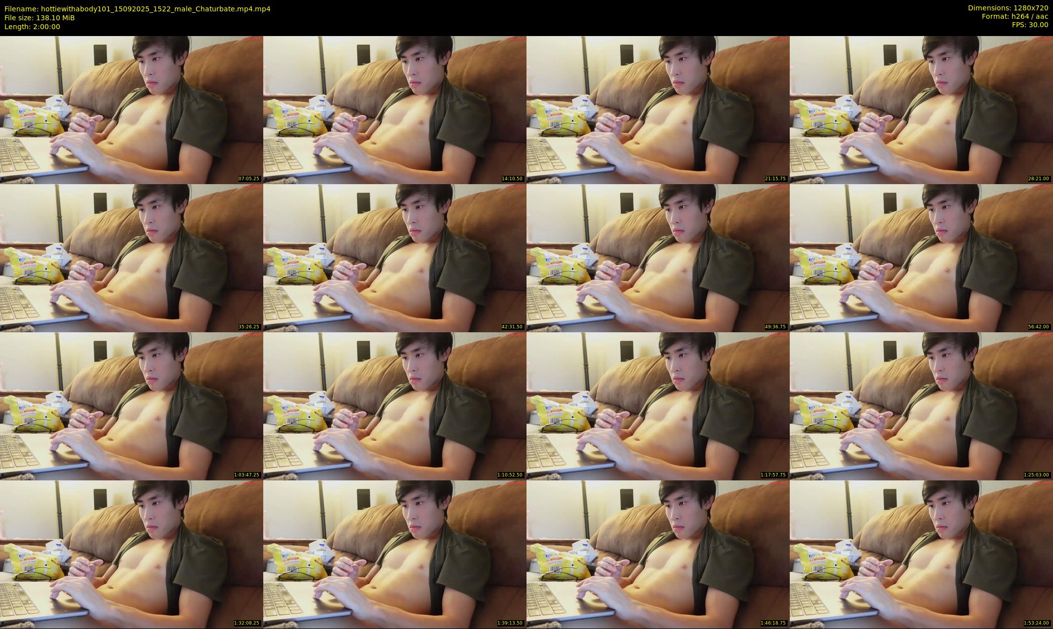 hottiewithabody101 — 120 minute Chaturbate male cam show recording, 720p, Sep 15, 2025