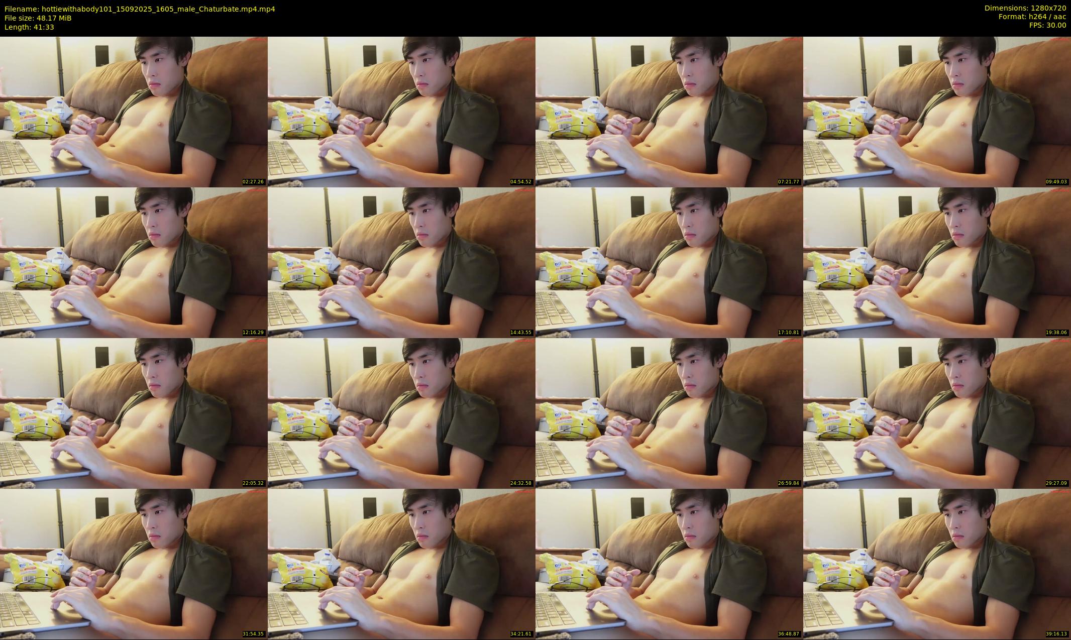 hottiewithabody101 — 42 minute Chaturbate male cam show recording, 720p, Sep 15, 2025