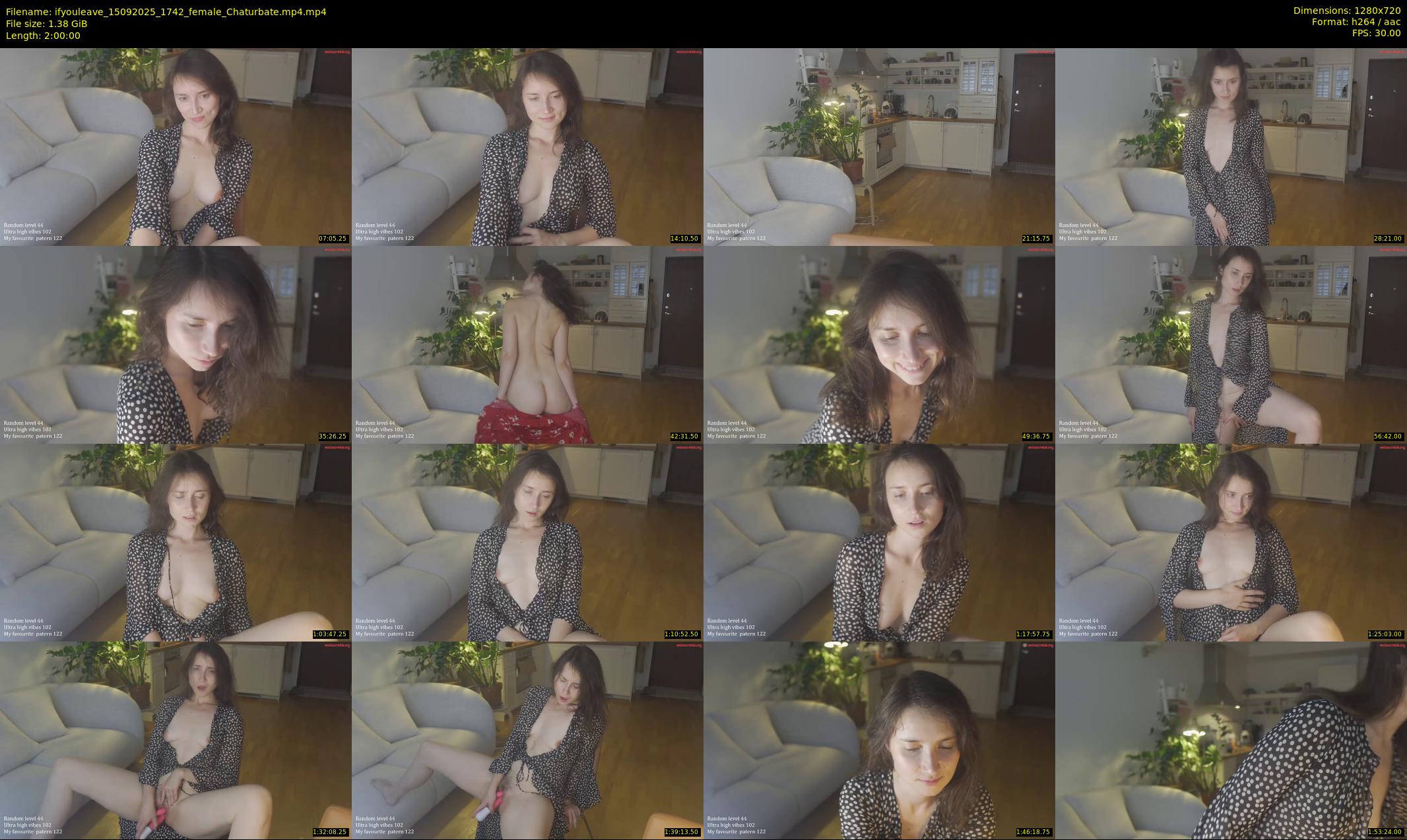 ifyouleave — 120 minute Chaturbate female cam show recording, 720p, Sep 15, 2025