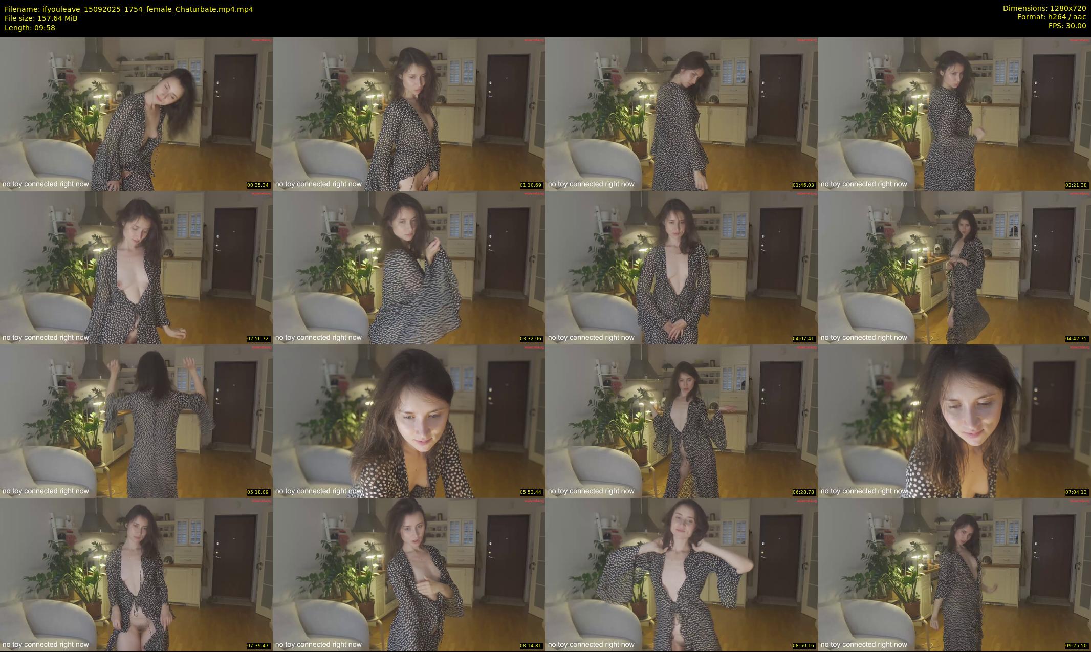 ifyouleave — 10 minute Chaturbate female cam show recording, 720p, Sep 15, 2025