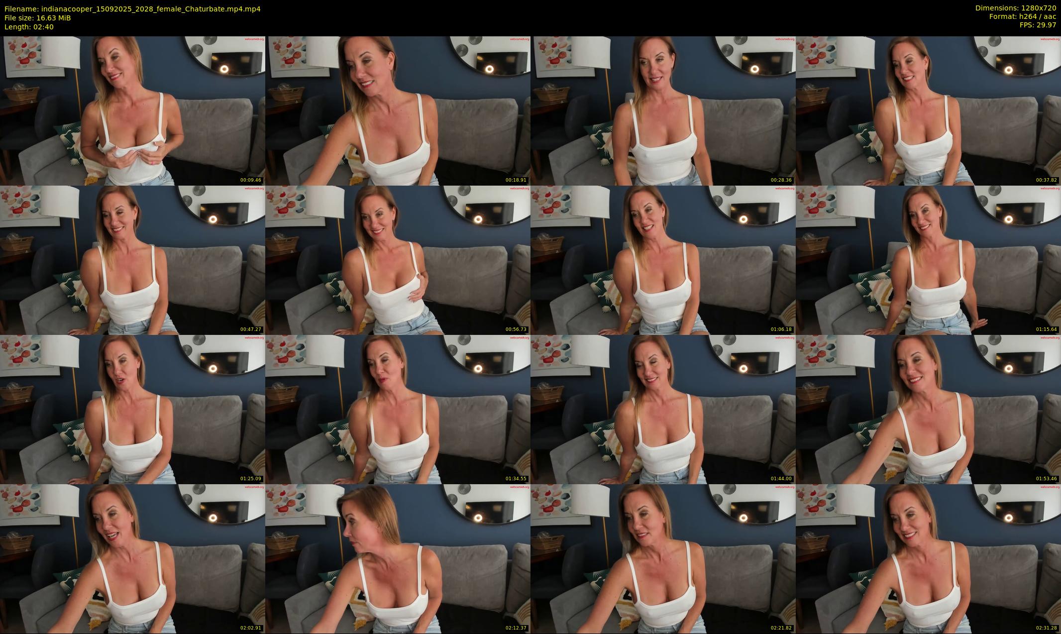 indianacooper — 3 minute Chaturbate female cam show recording, 720p, Sep 15, 2025