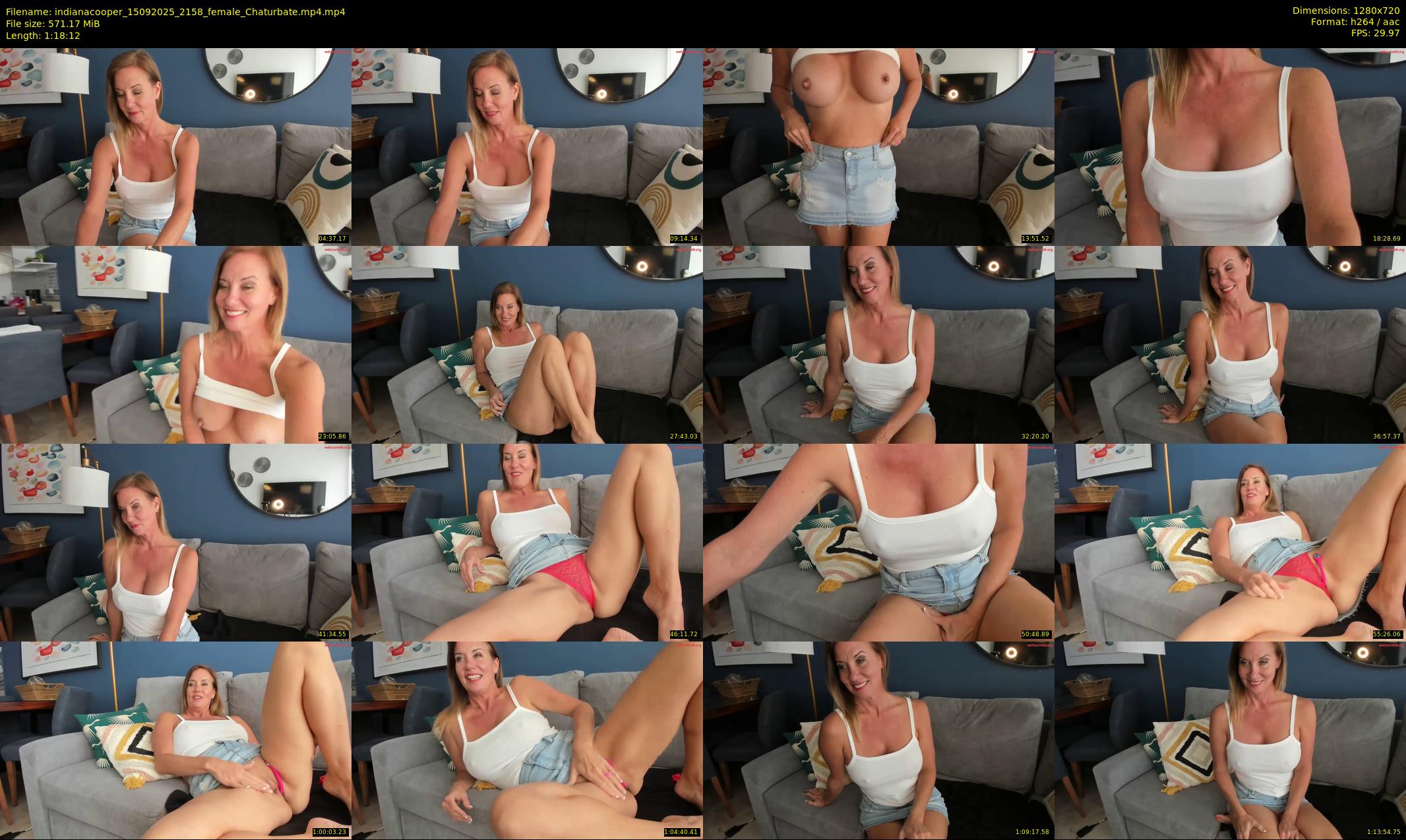 indianacooper — 79 minute Chaturbate female cam show recording, 720p, Sep 15, 2025