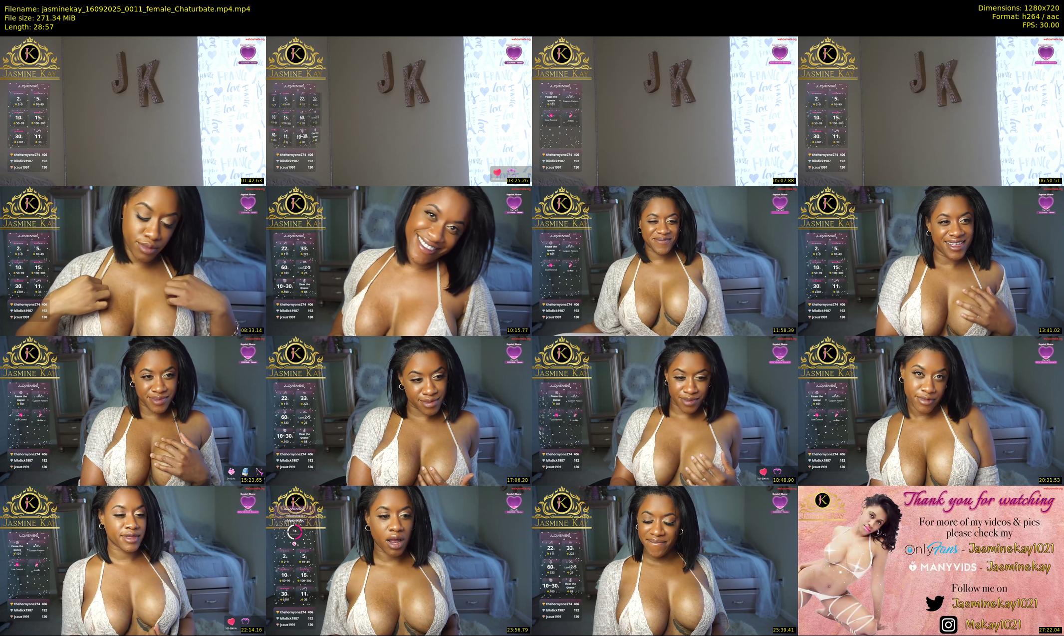 jasminekay — 29 minute Chaturbate female cam show recording, 720p, Sep 16, 2025