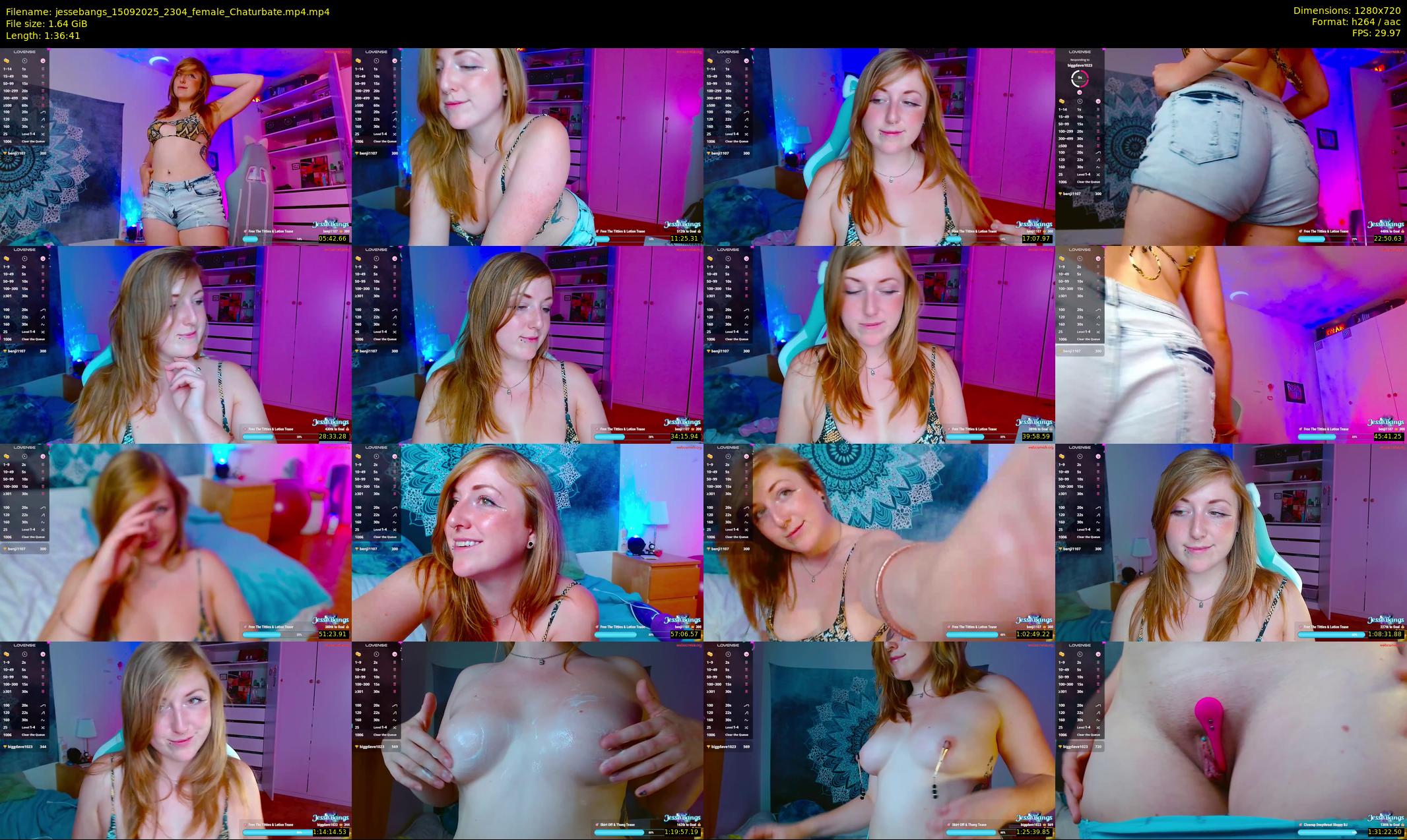 jessebangs — 97 minute Chaturbate female cam show recording, 720p, Sep 15, 2025
