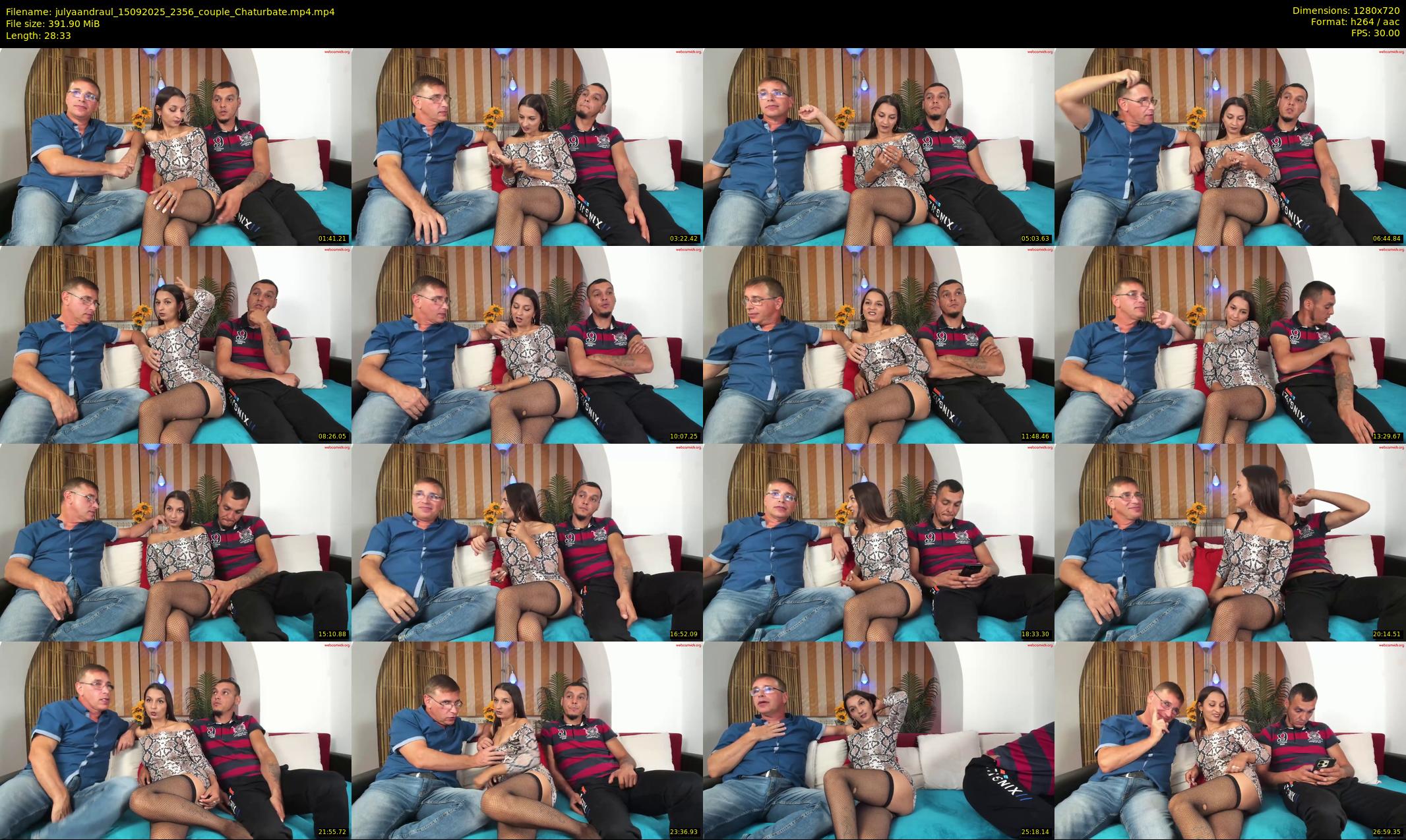 julyaandraul — 29 minute Chaturbate couple cam show recording, 720p, Sep 15, 2025