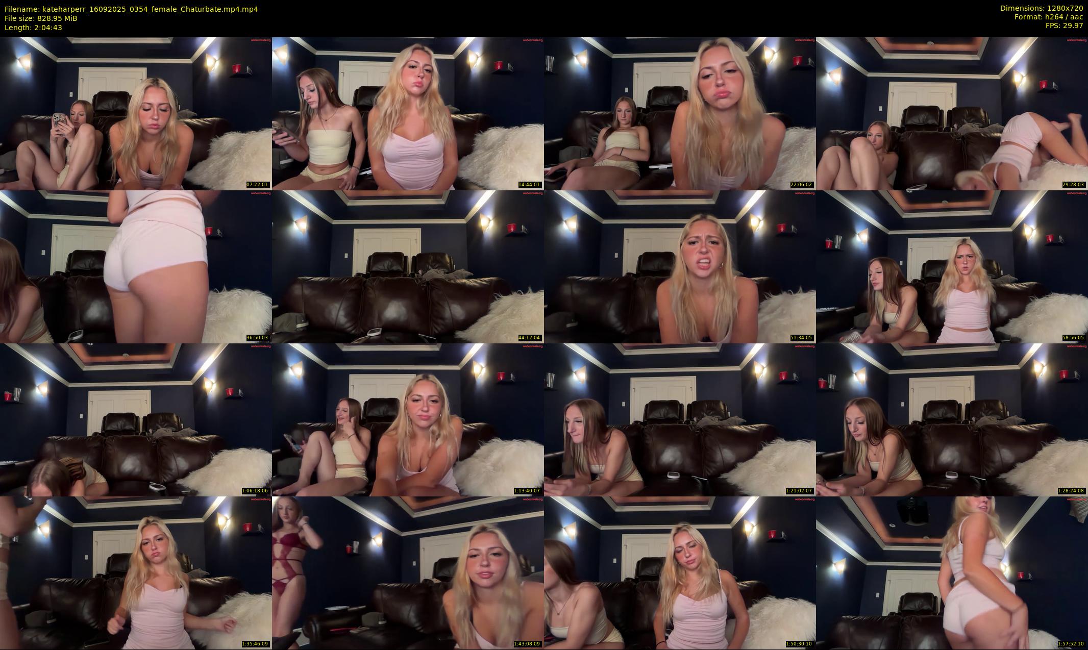 kateharperr — 125 minute Chaturbate female cam show recording, 720p, Sep 16, 2025