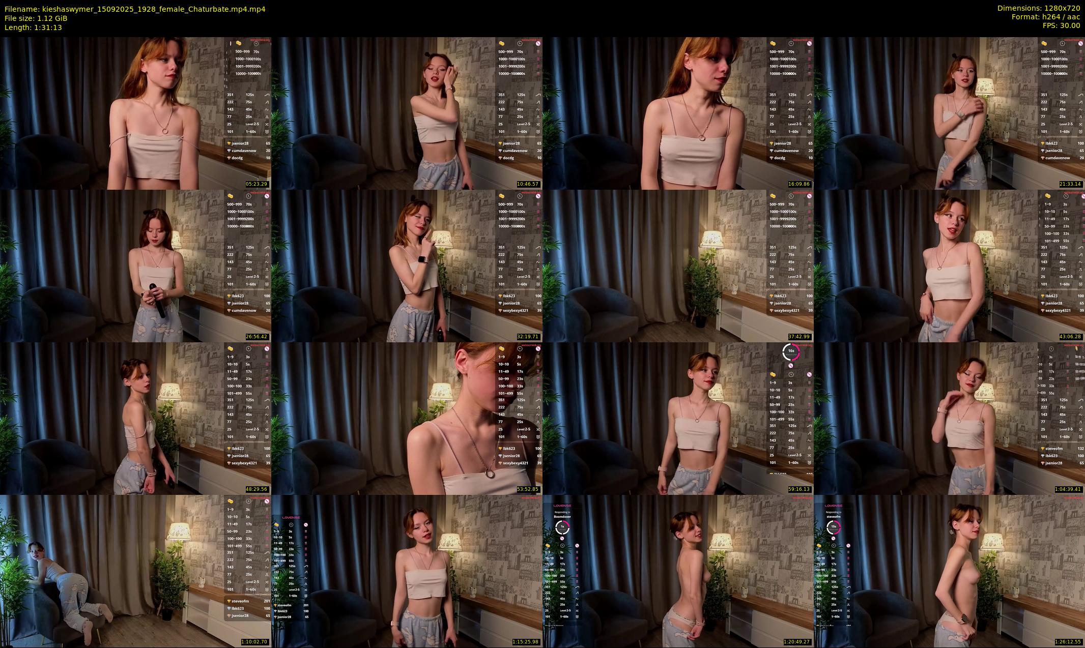 kieshaswymer — 92 minute Chaturbate female cam show recording, 720p, Sep 15, 2025