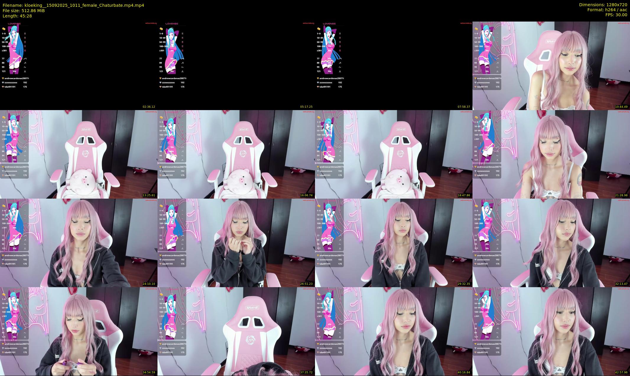 kloeking_ — 46 minute Chaturbate female cam show recording, 720p, Sep 15, 2025