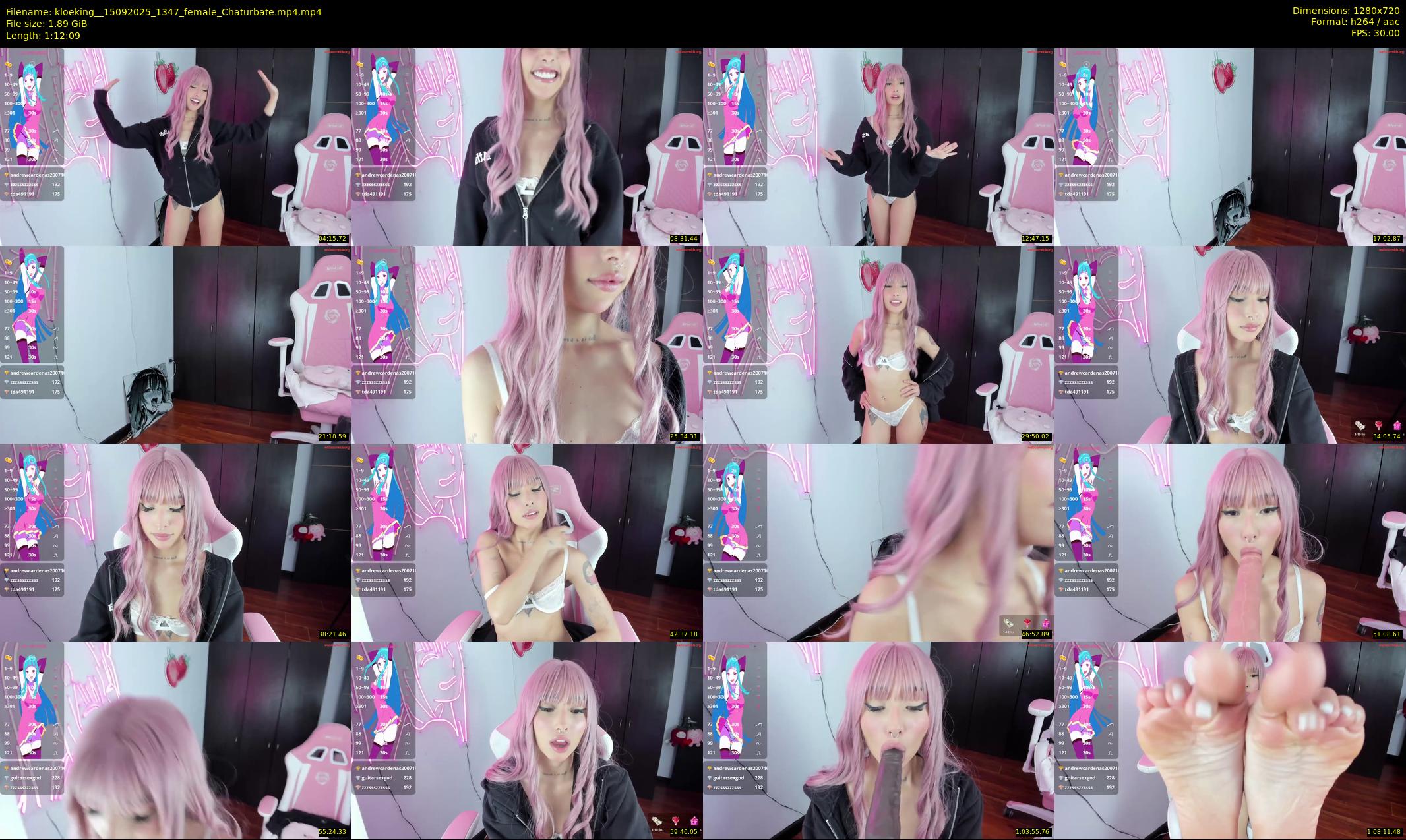 kloeking_ — 73 minute Chaturbate female cam show recording, 720p, Sep 15, 2025