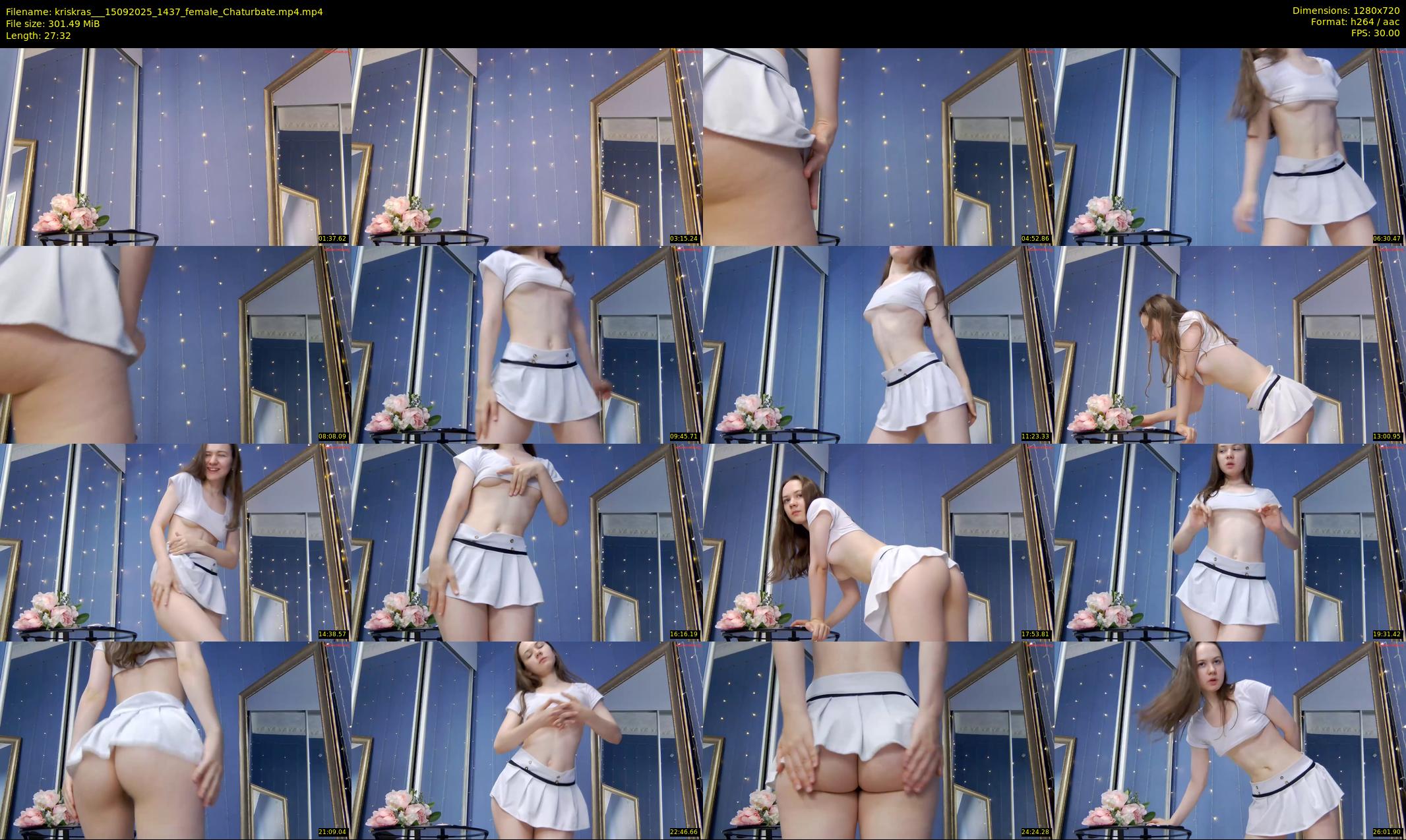kriskras__ — 28 minute Chaturbate female cam show recording, 720p, Sep 15, 2025
