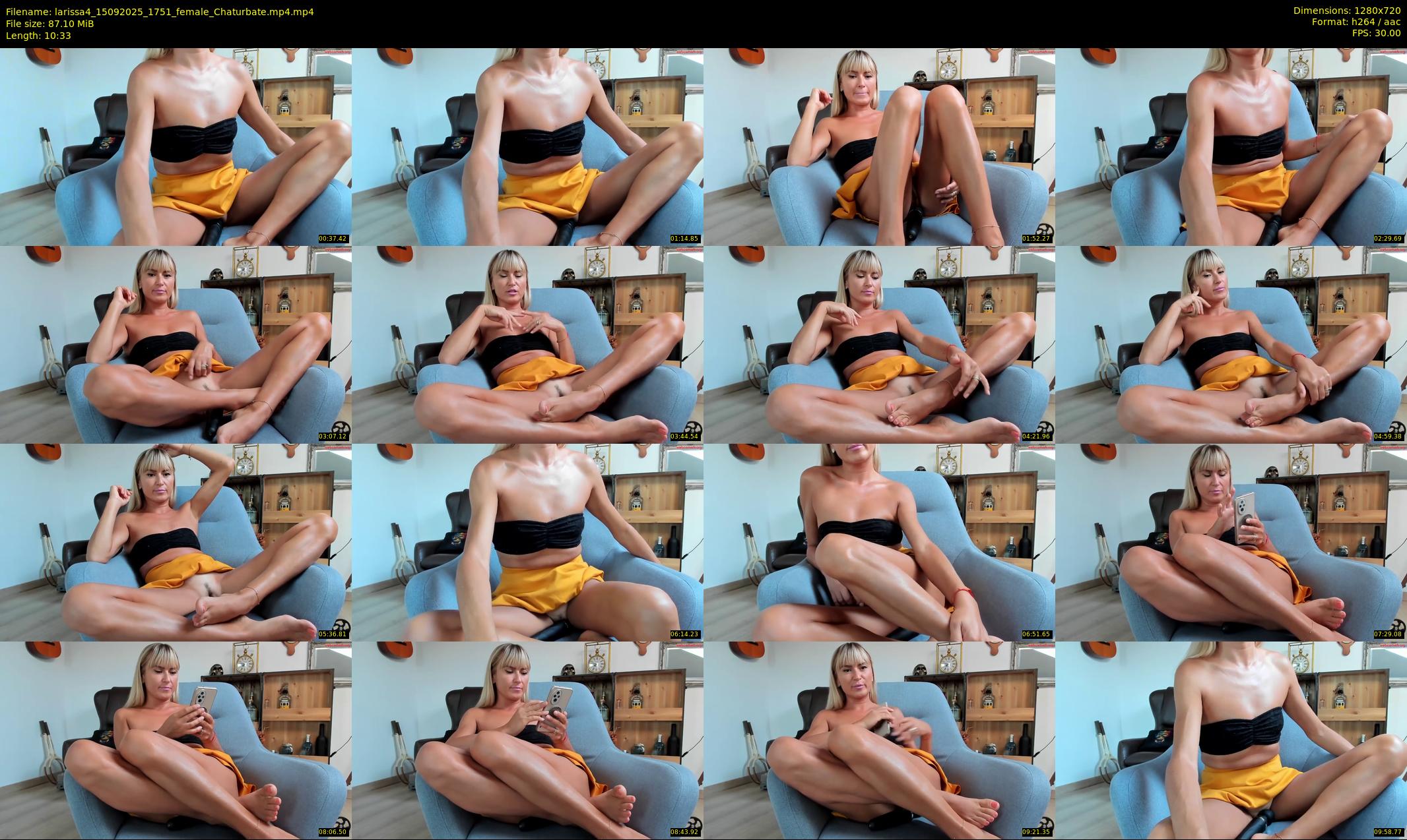 larissa4 — 11 minute Chaturbate female cam show recording, 720p, Sep 15, 2025
