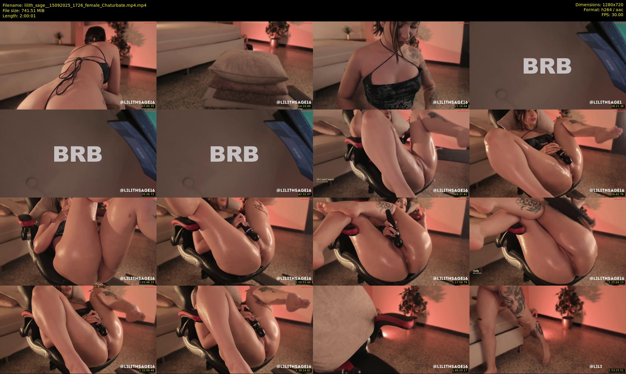 lilith_sage_ — 121 minute Chaturbate female cam show recording, 720p, Sep 15, 2025
